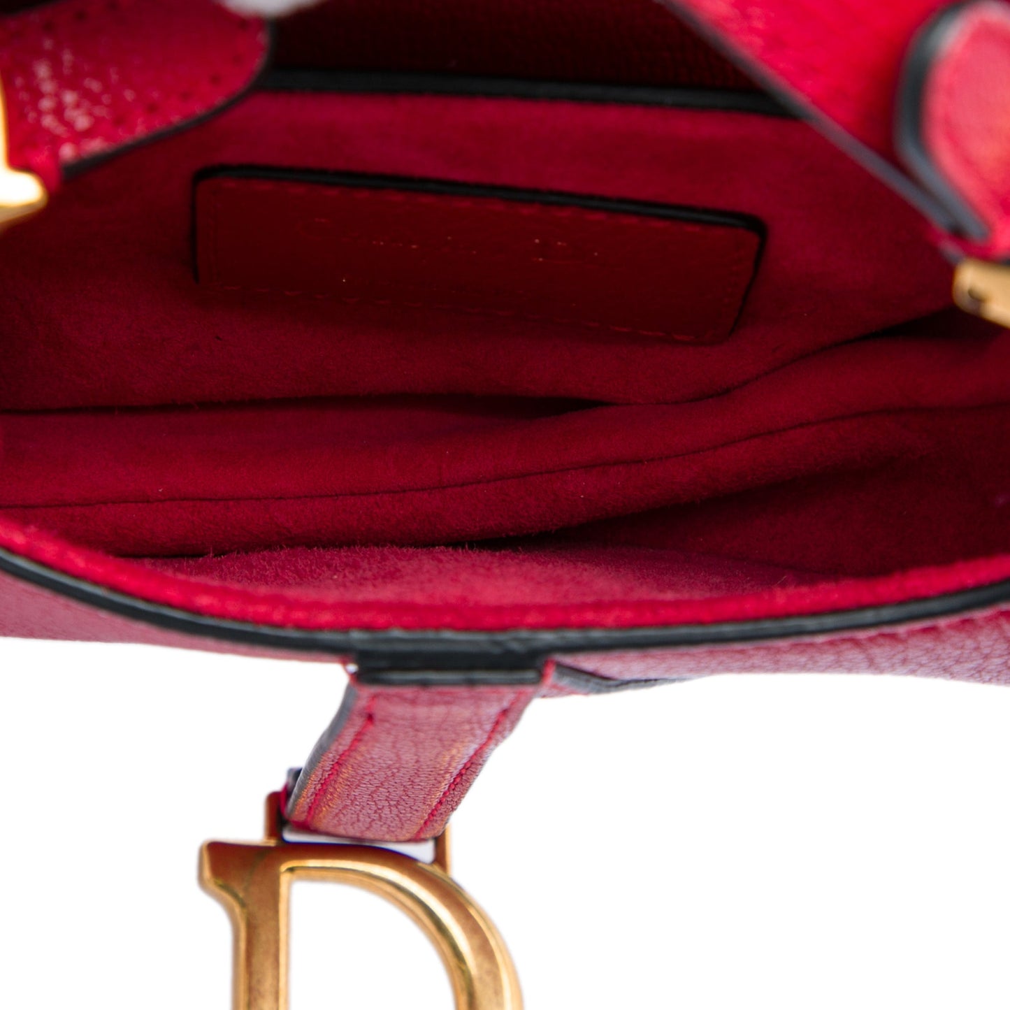 Dior Mini Grained Calfskin Saddle Bag
