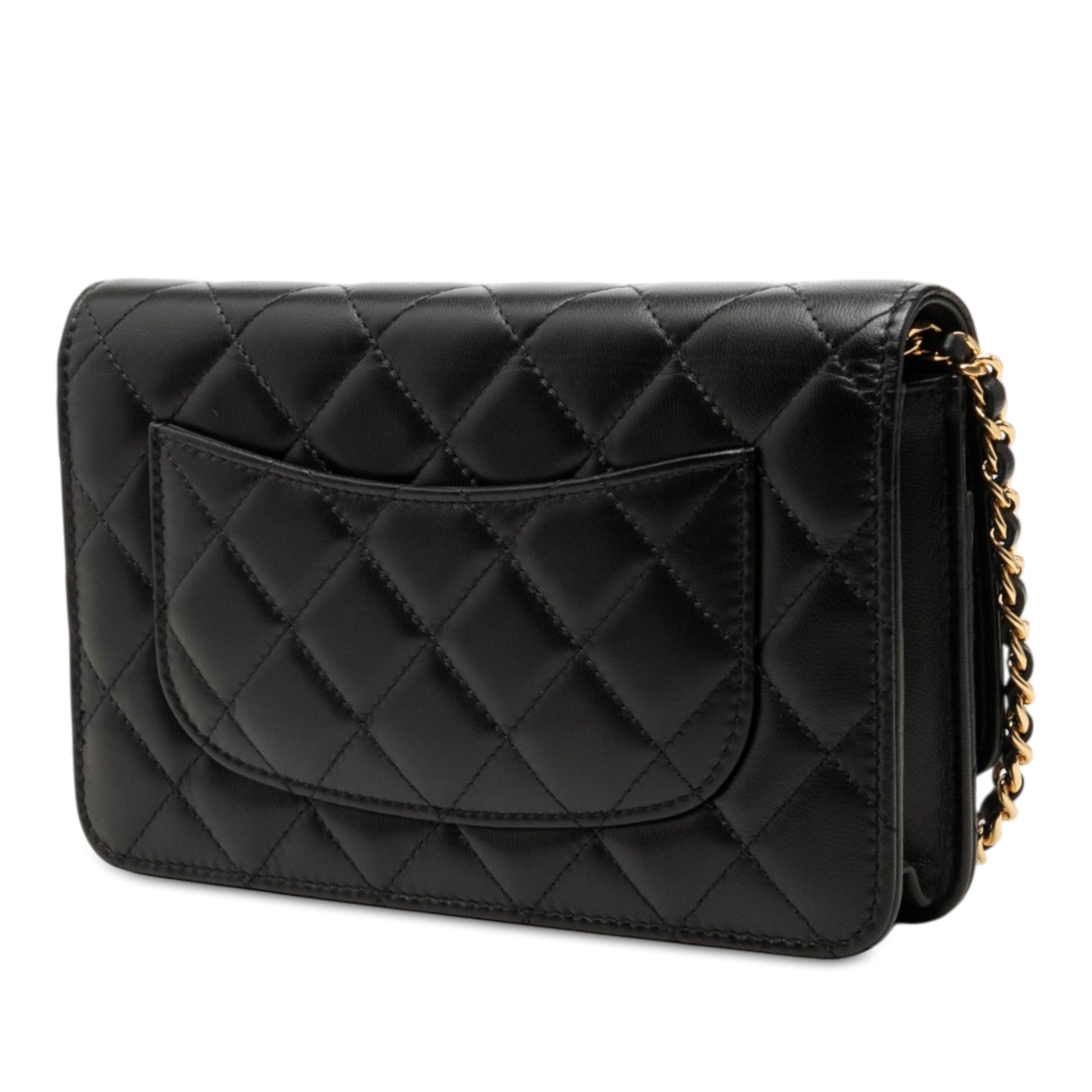Chanel CC Quilted Lambskin Wallet On Chain