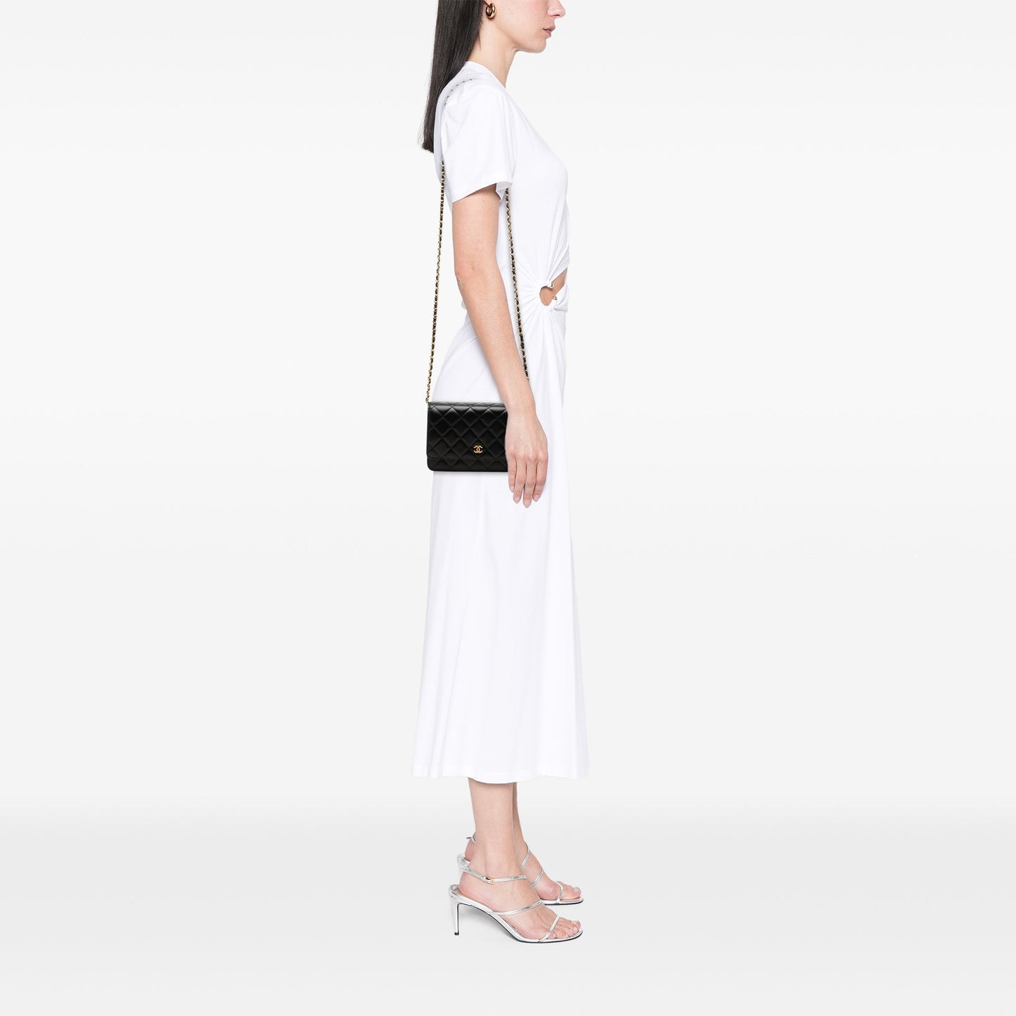 Chanel CC Quilted Lambskin Wallet On Chain