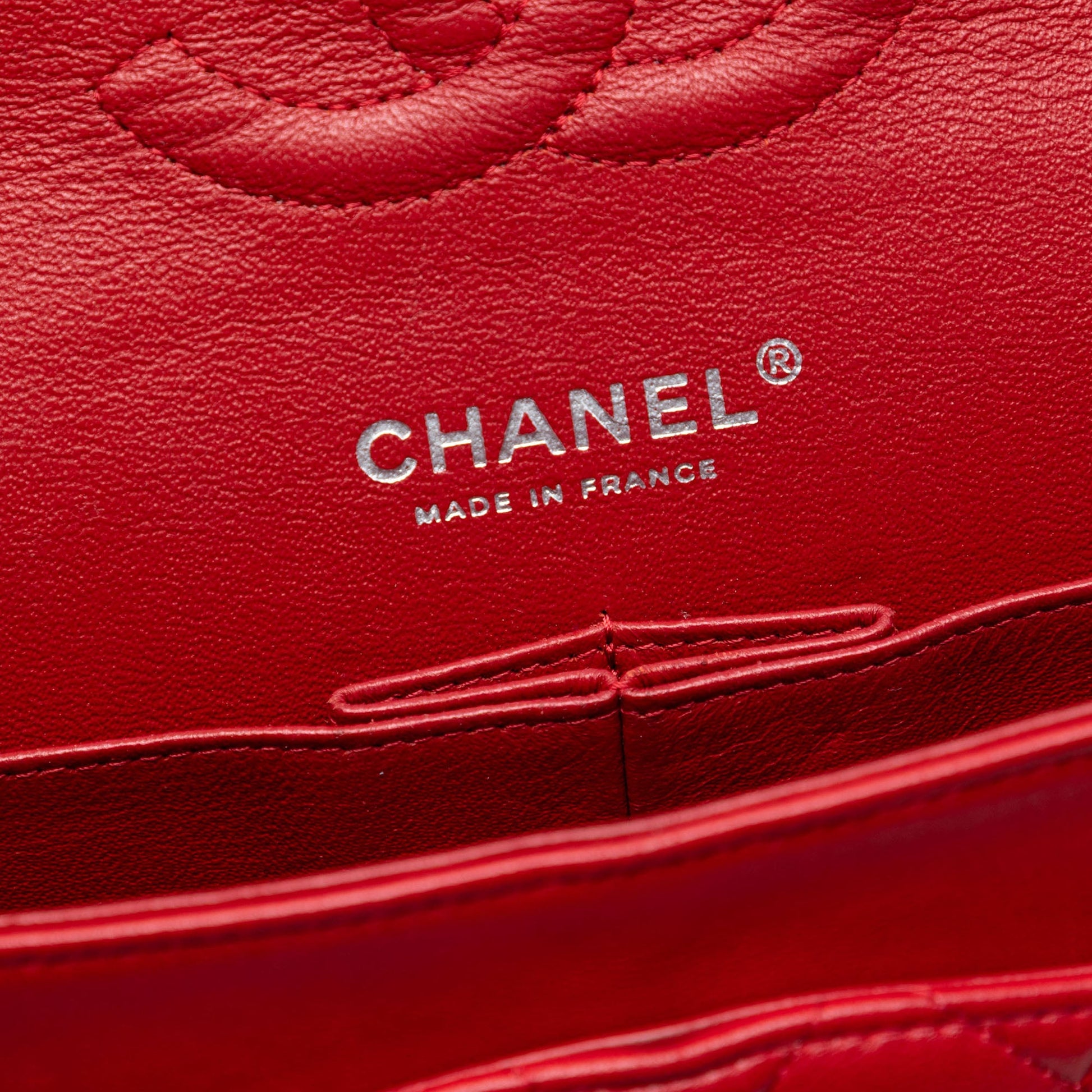 Chanel Medium Classic Tricolor Lambskin Double Flap