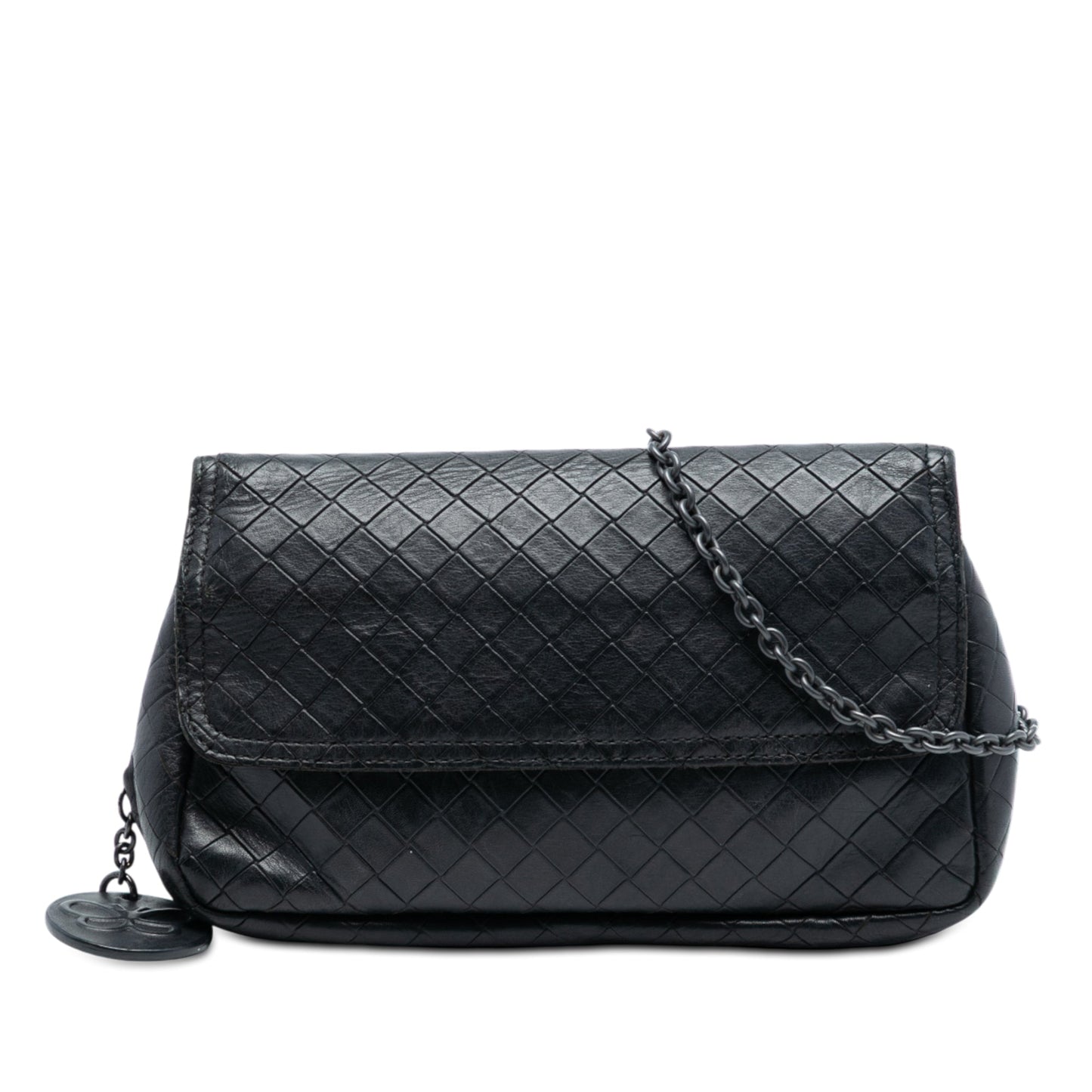 Bottega Veneta Small Calfskin Intrecciomirage Chain Flap Crossbody