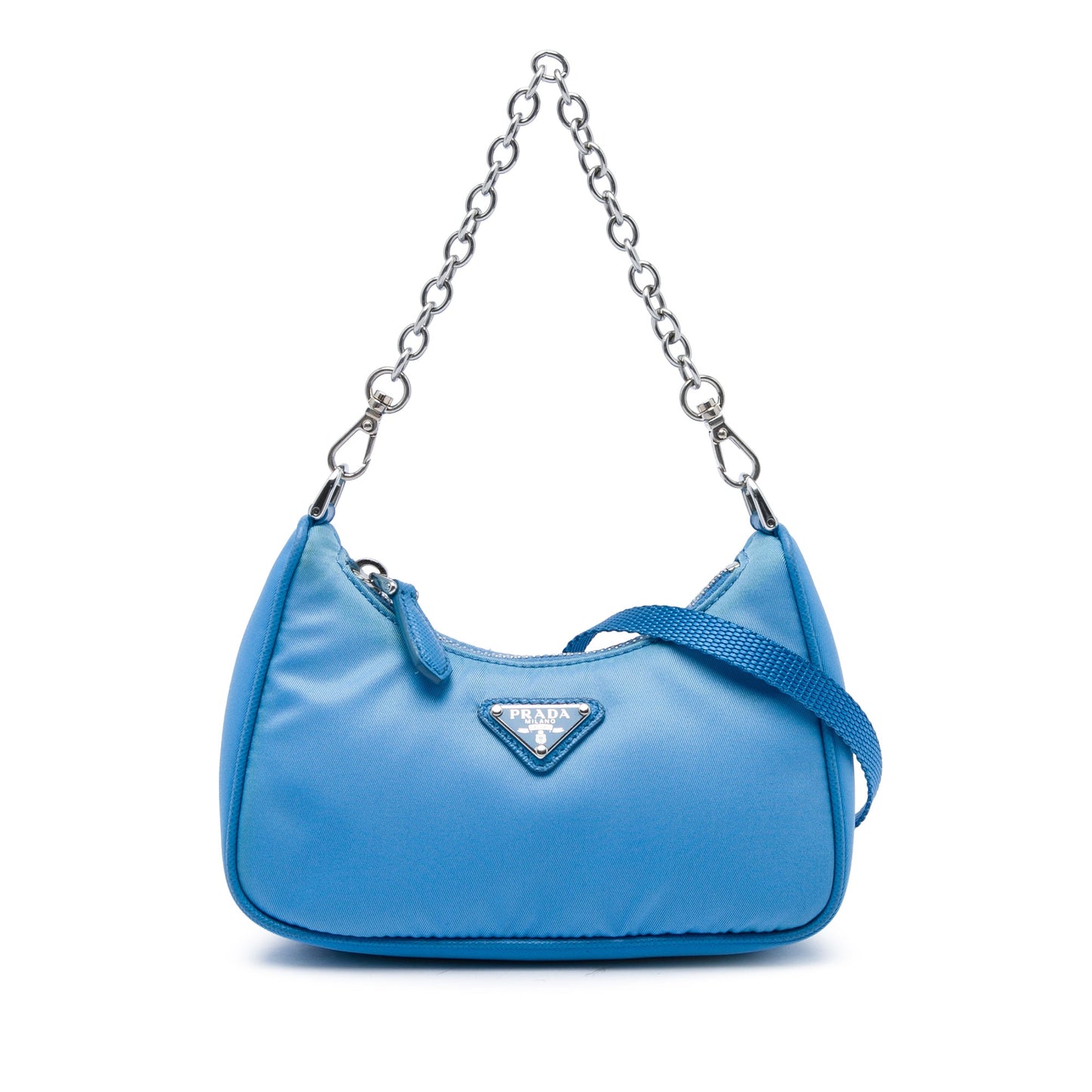 Prada Mini Saffiano Trimmed Tessuto Re Edition 2005 Satchel