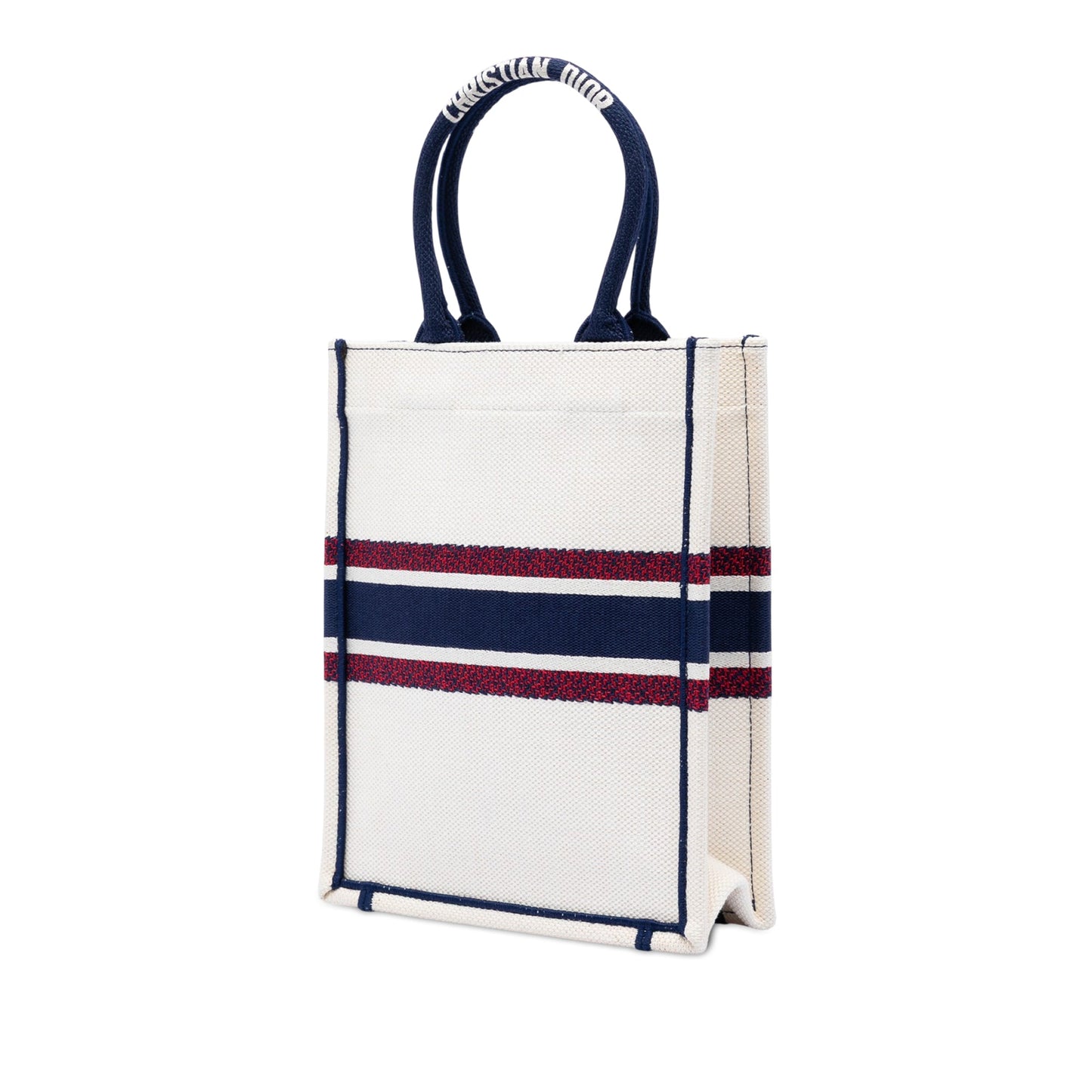 Dior Embroidered Canvas I Love Paris Vertical Book Tote