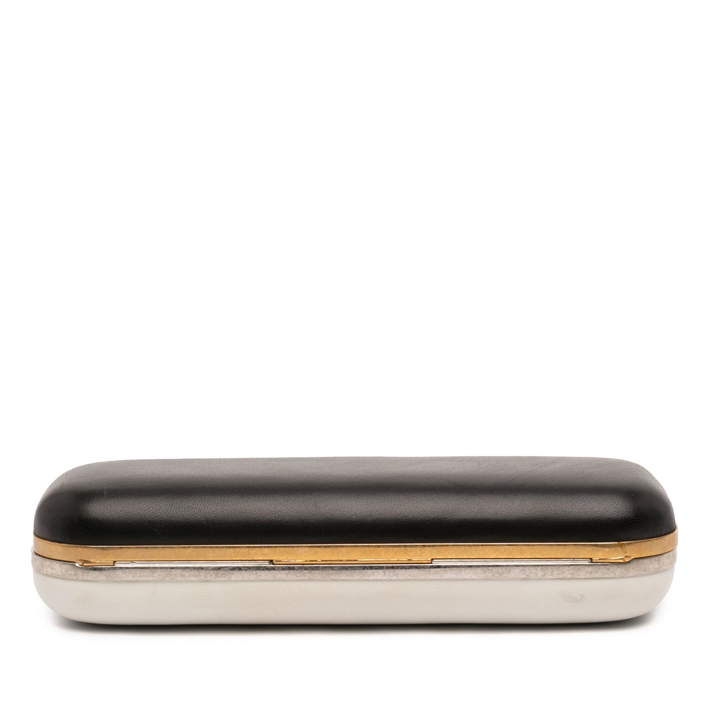Alexander McQueen Bicolor Leather Twin Long Skull Clutch