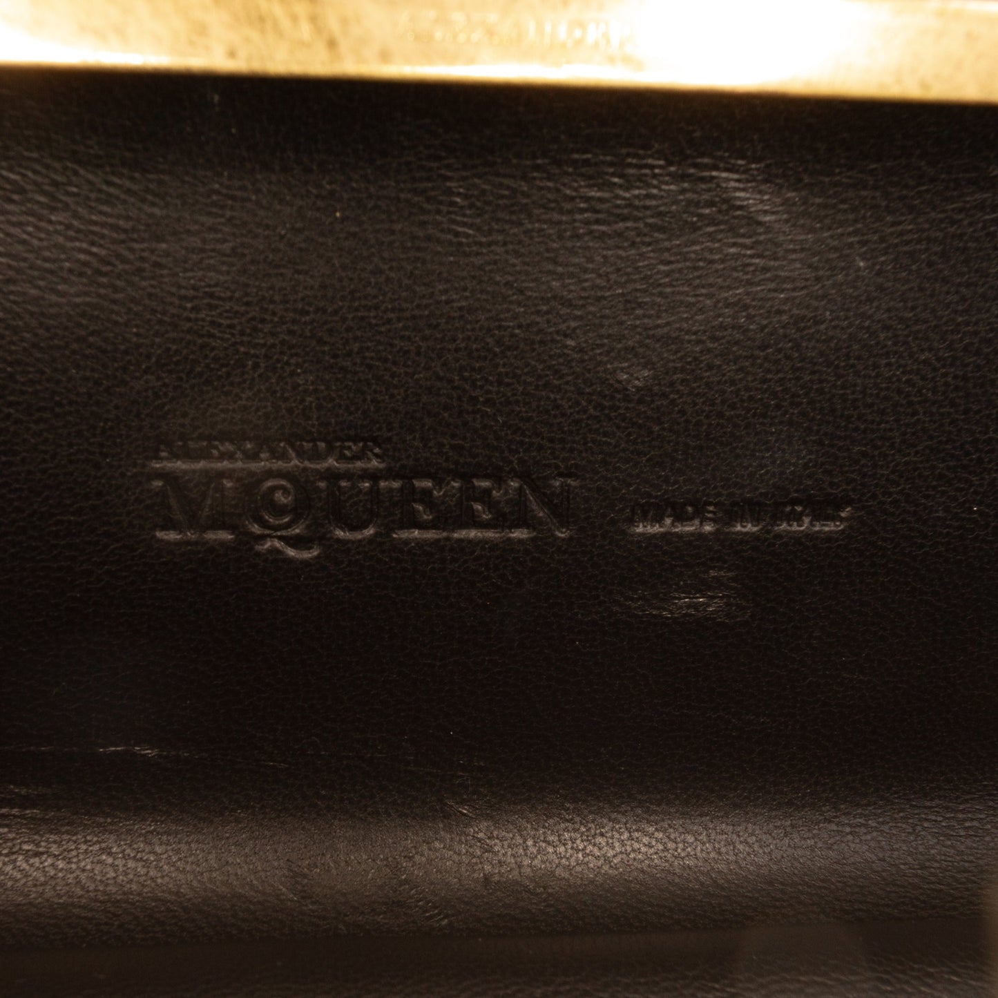 Alexander McQueen Bicolor Leather Twin Long Skull Clutch