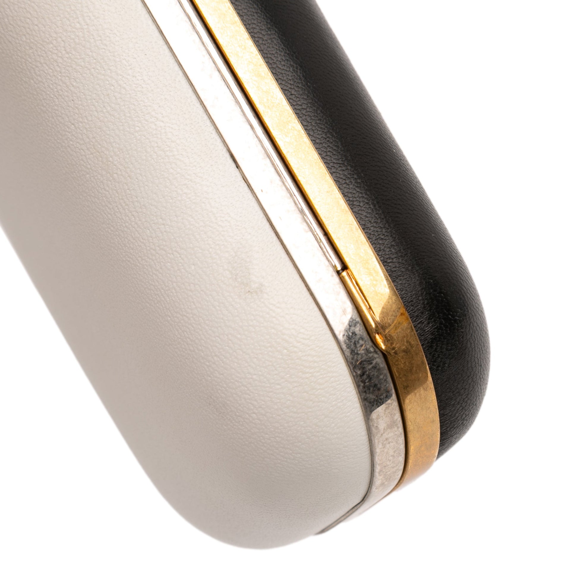 Alexander McQueen Bicolor Leather Twin Long Skull Clutch