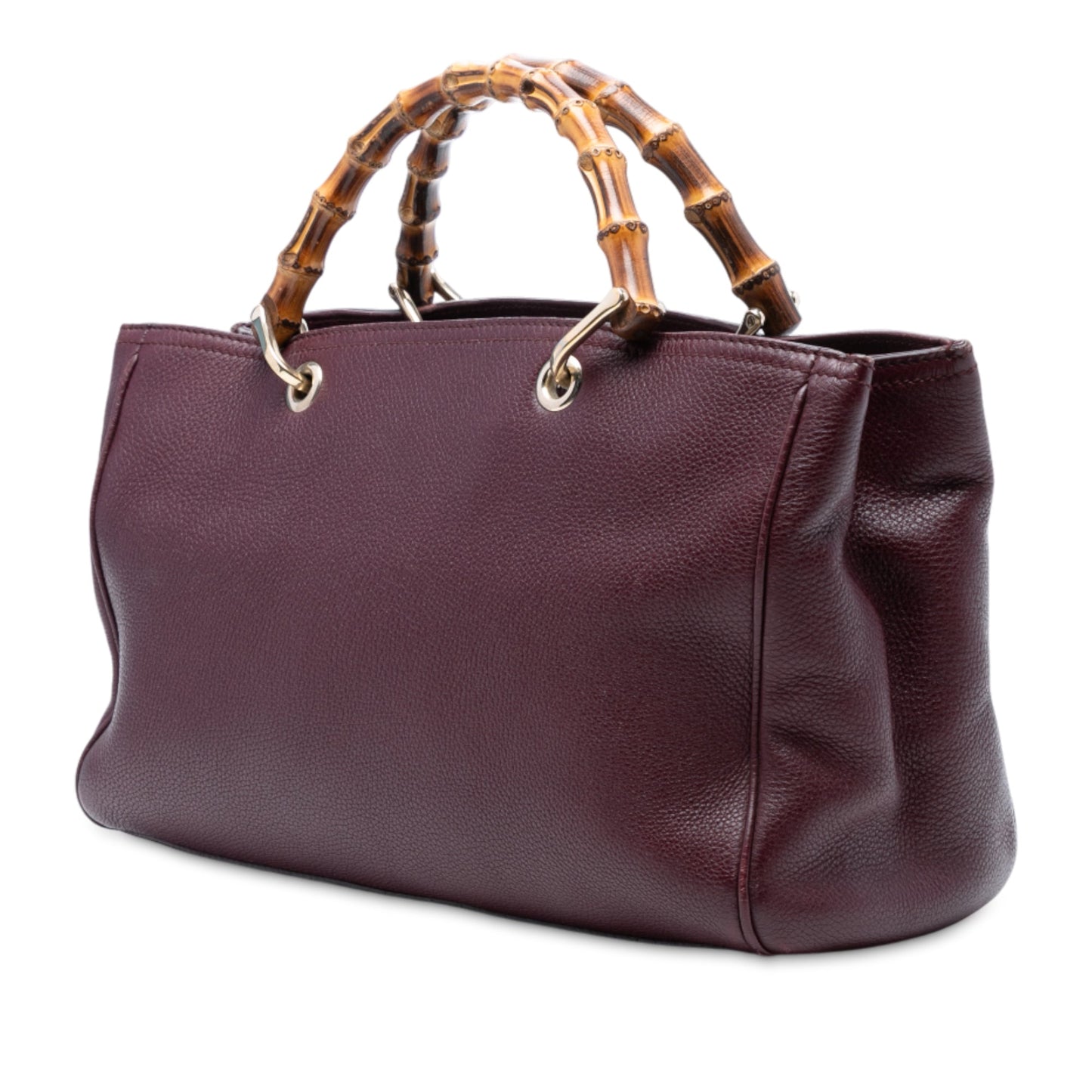 Gucci Medium Calfskin Bamboo Shopper Satchel