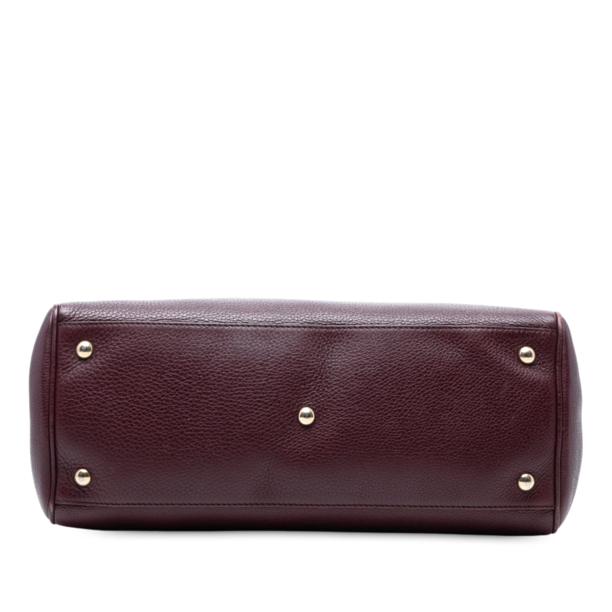 Gucci Medium Calfskin Bamboo Shopper Satchel