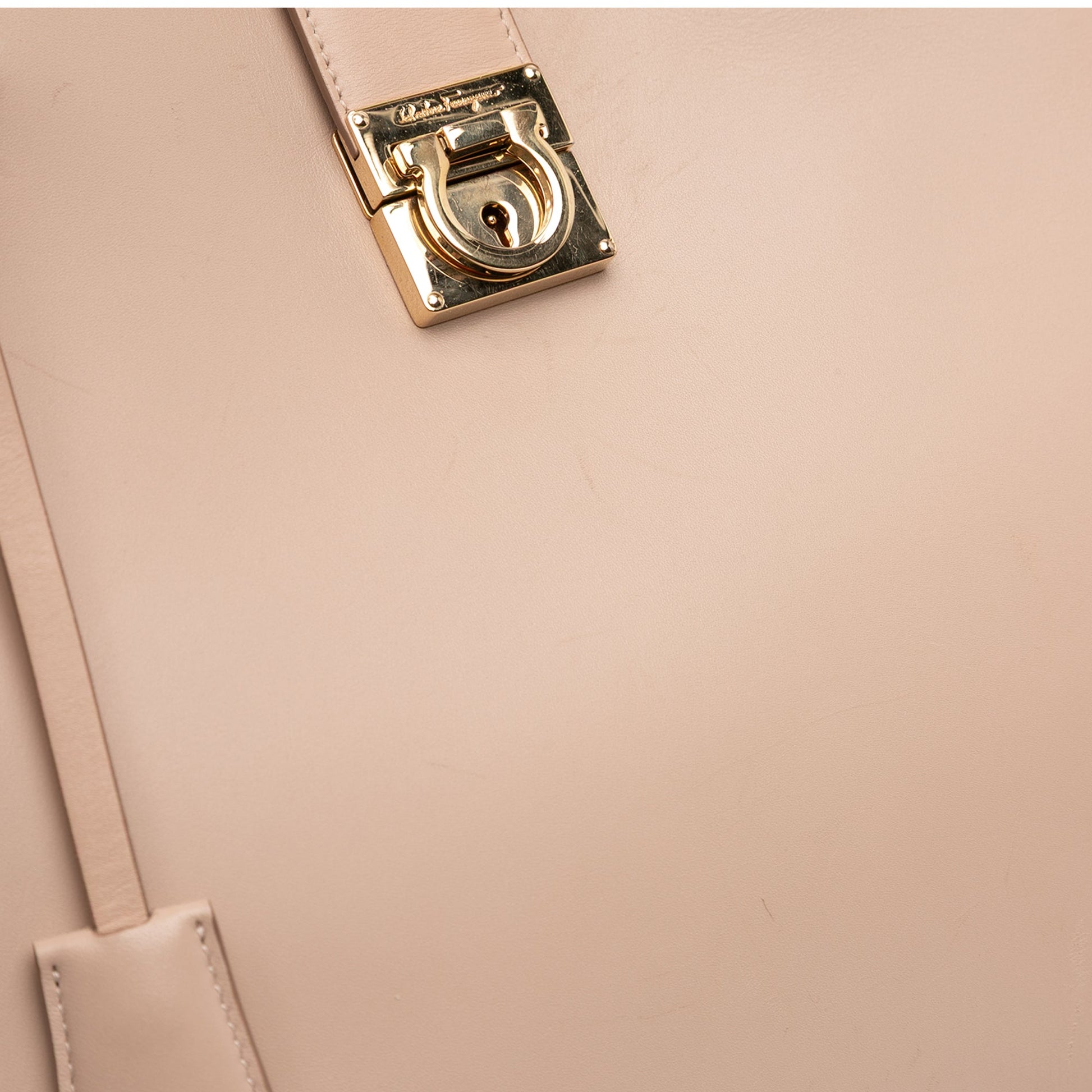 Ferragamo Leather Gancini Marlene Tote