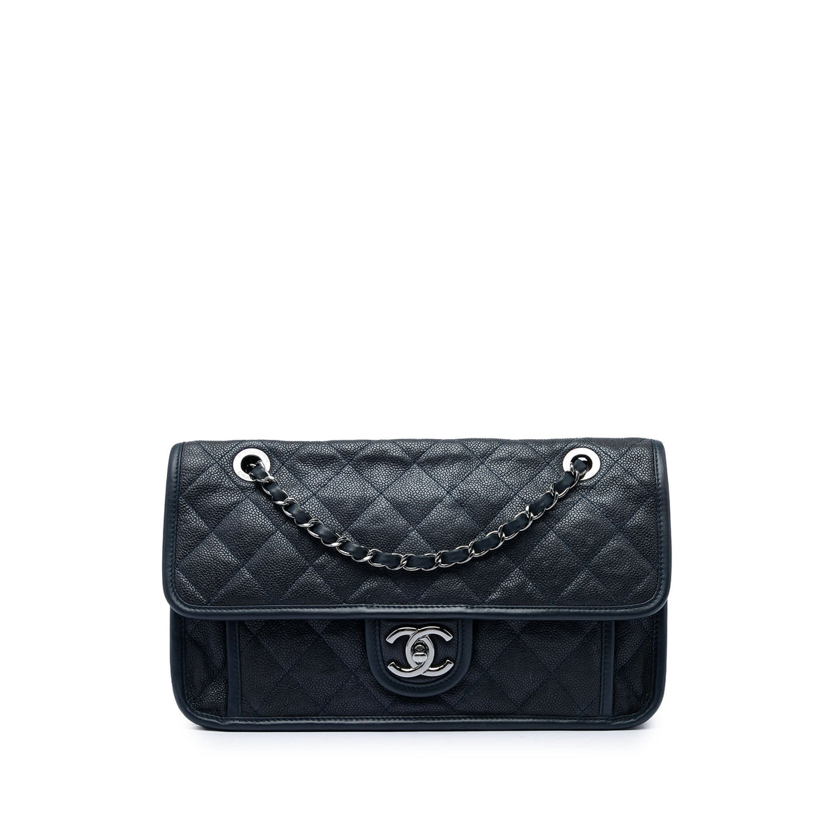 Chanel Medium Quilted Caviar French Riviera Flap