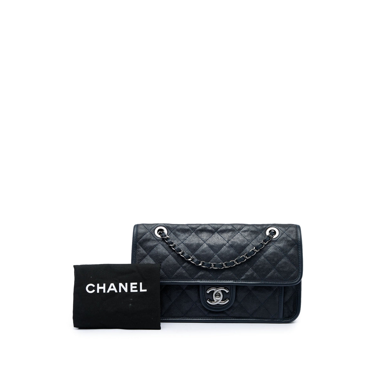 Chanel Medium Quilted Caviar French Riviera Flap