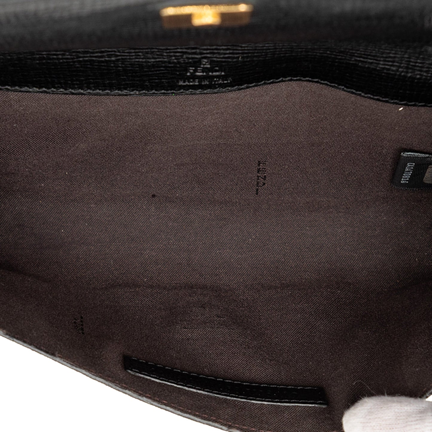 Fendi Zucchino Coated Canvas Flap Belt Bag