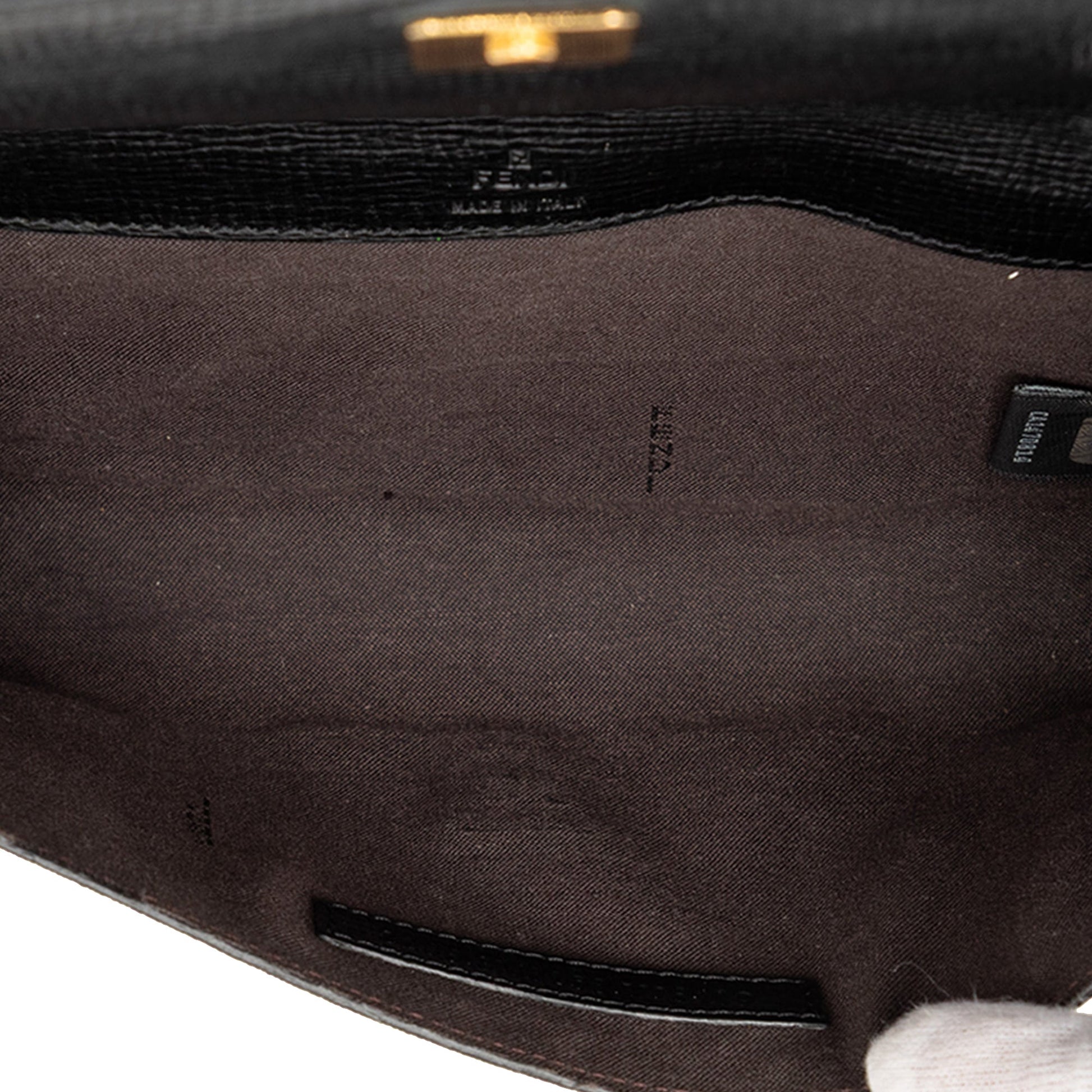 Fendi Zucchino Coated Canvas Flap Belt Bag