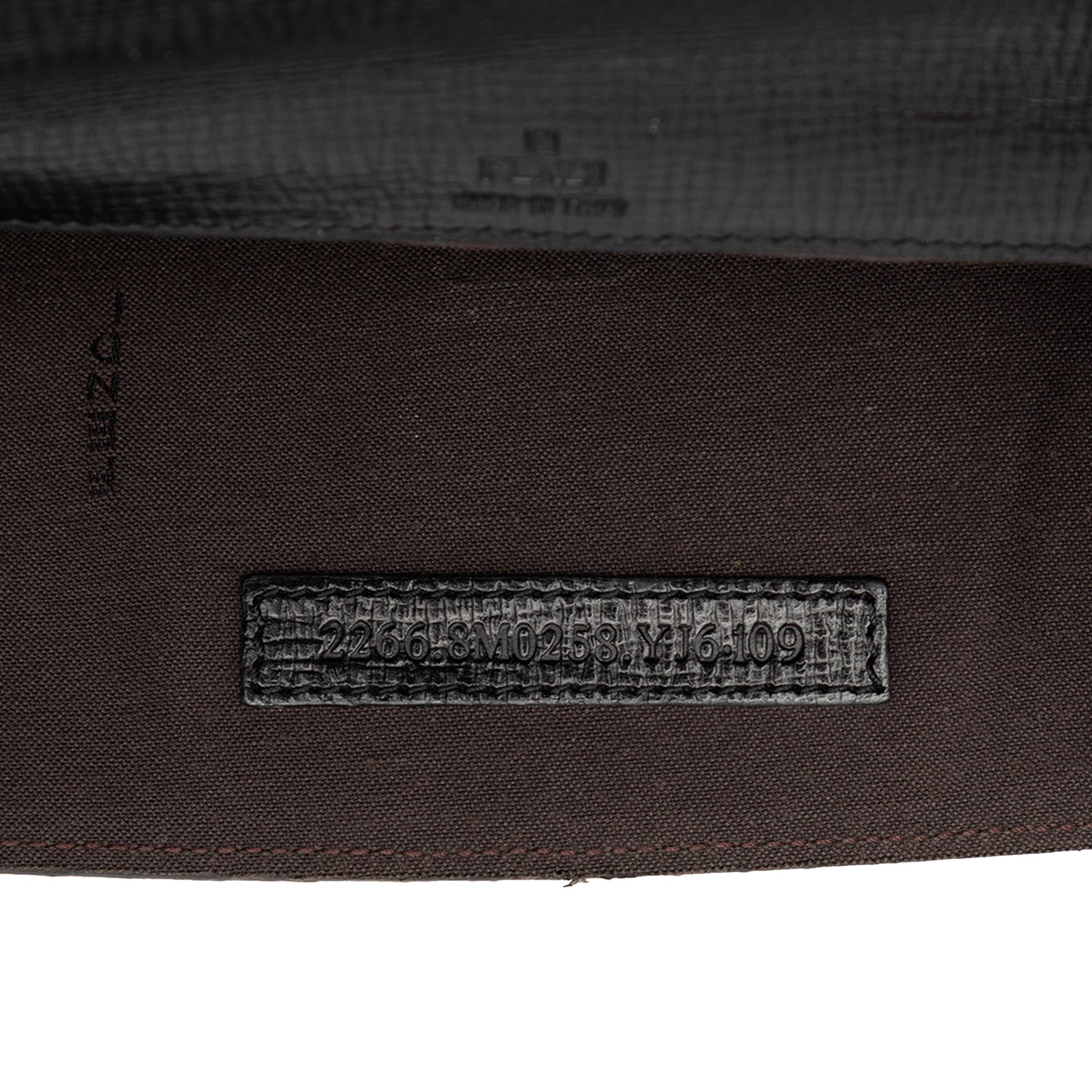 Fendi Zucchino Coated Canvas Flap Belt Bag
