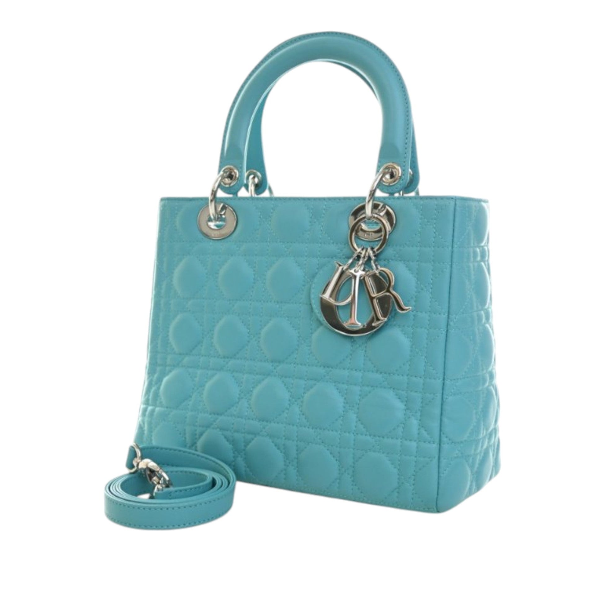 Dior Medium Lambskin Cannage Lady Dior