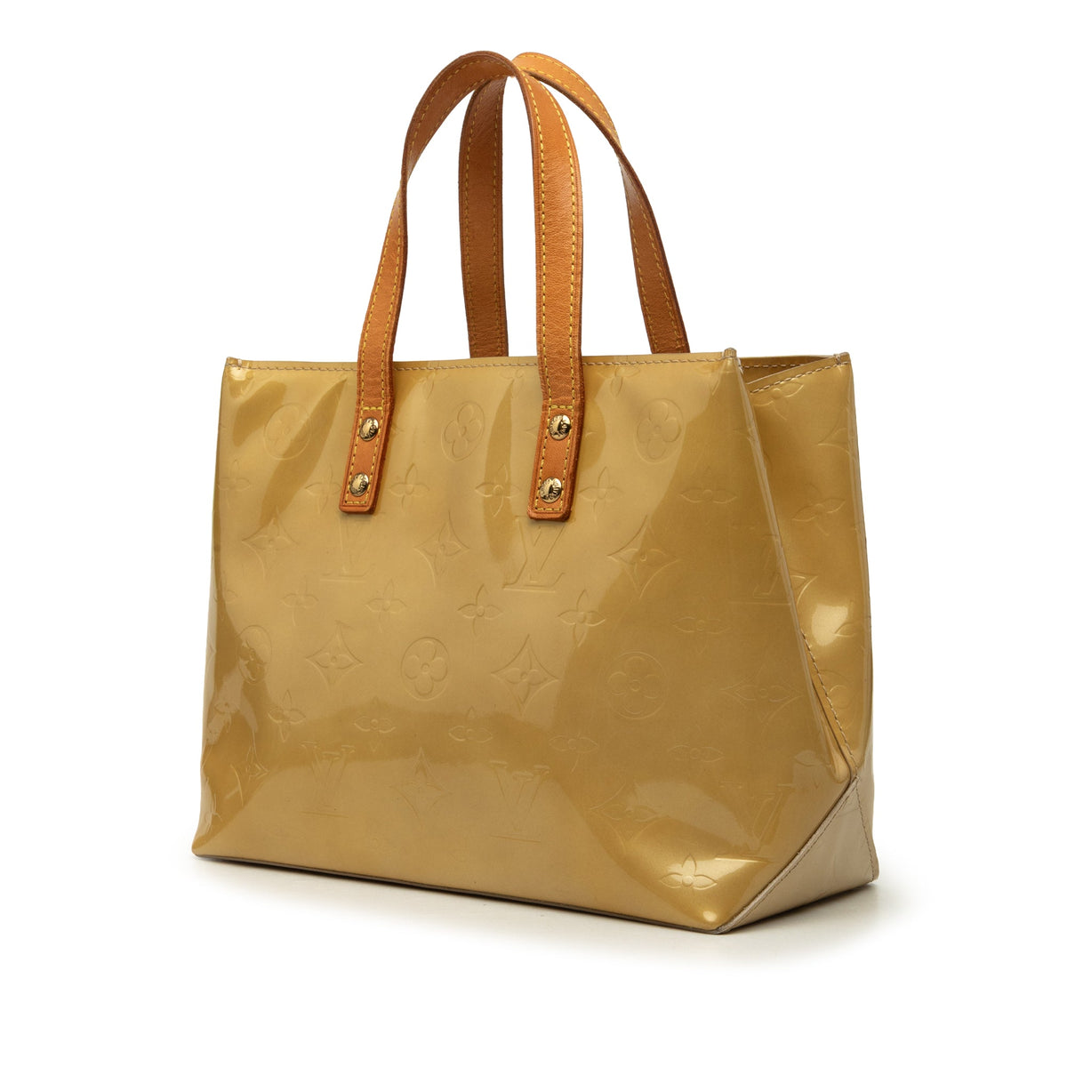 Louis Vuitton Monogram Vernis Reade PM — Beige