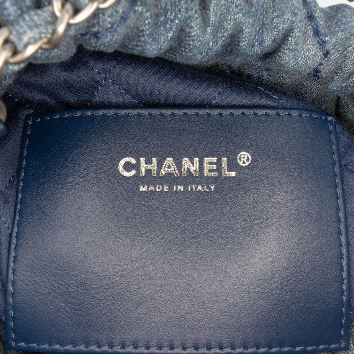 Chanel Mini Denim Studded 22 Handbag