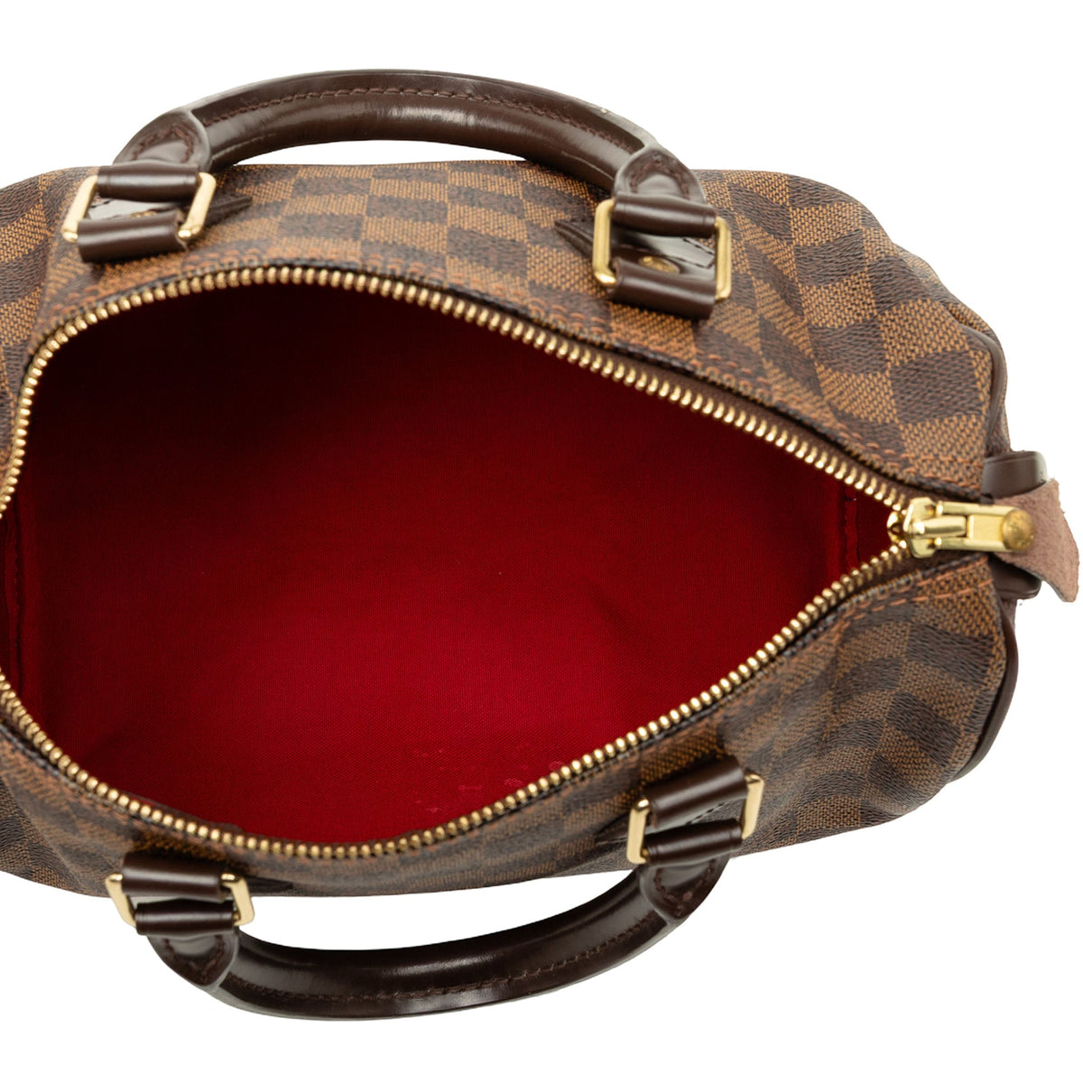 Louis Vuitton Damier Ebene Speedy 25 — Brown