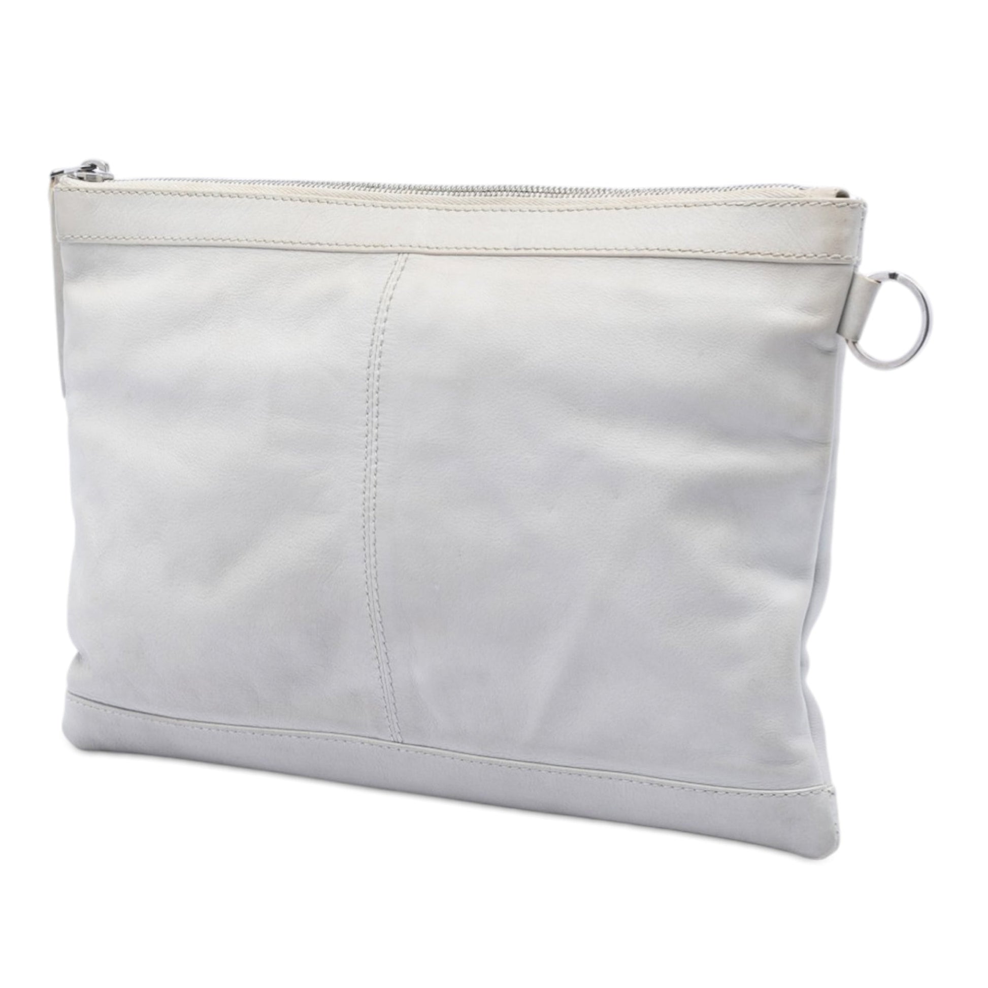 Balenciaga Lambskin Motocross Classic Clip M Clutch