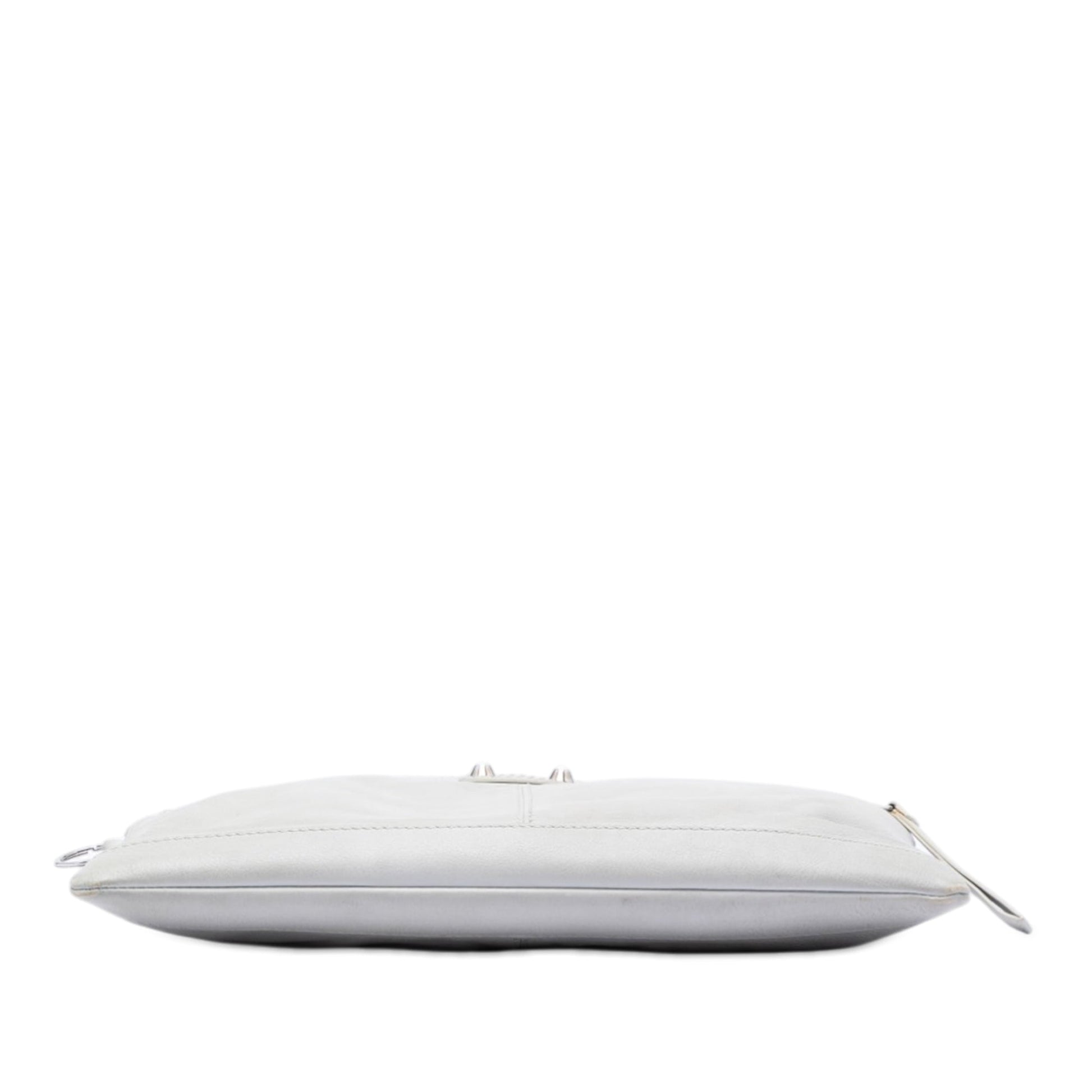 Balenciaga Lambskin Motocross Classic Clip M Clutch