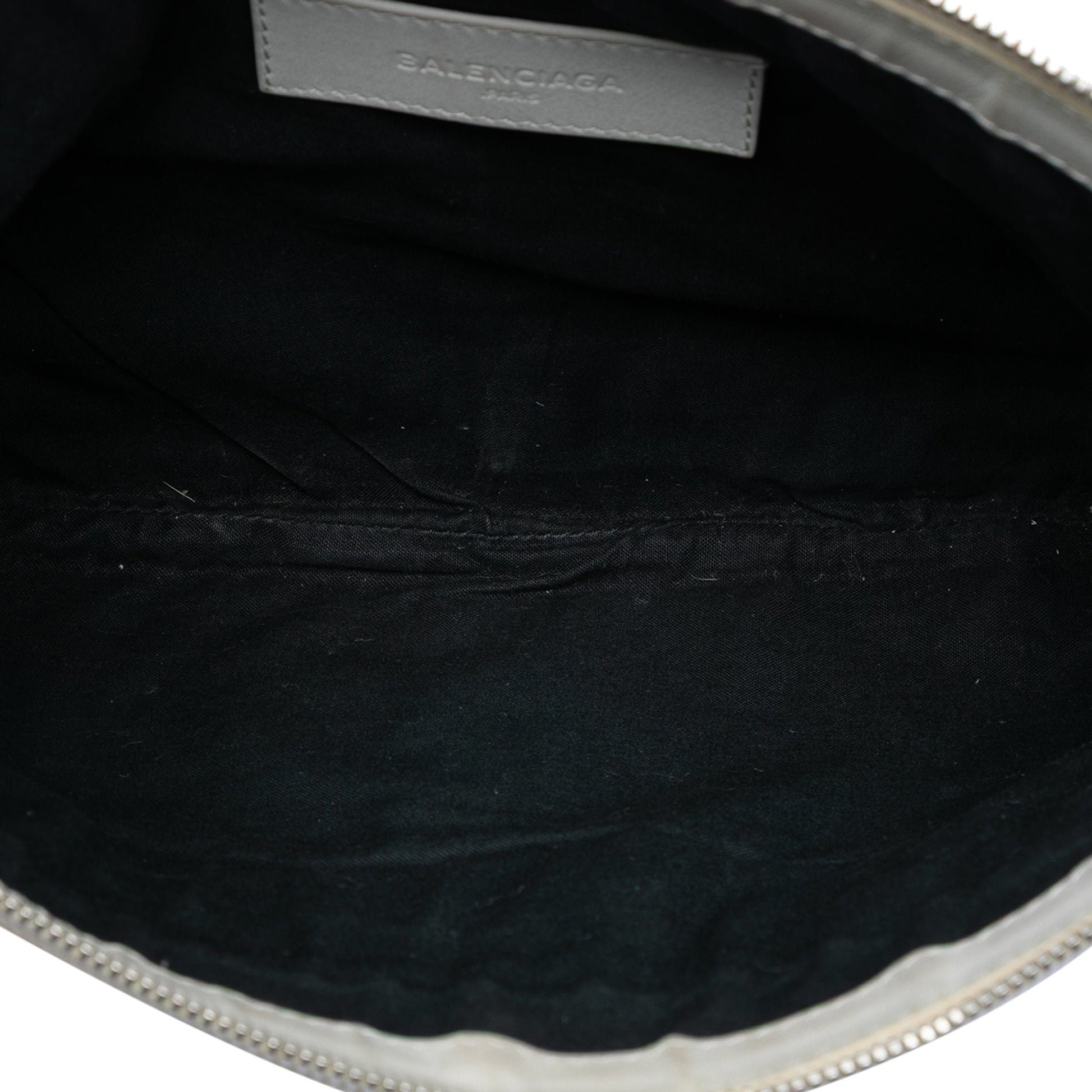 Balenciaga Lambskin Motocross Classic Clip M Clutch