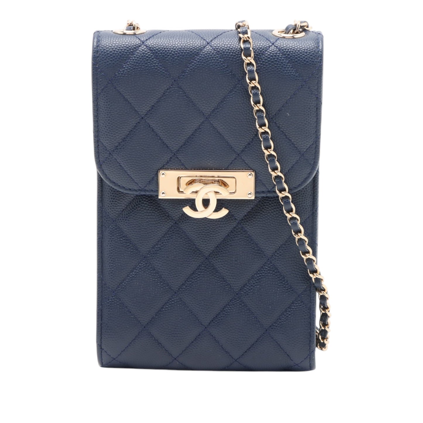 Chanel Quilted Caviar Golden Class Phone Holder