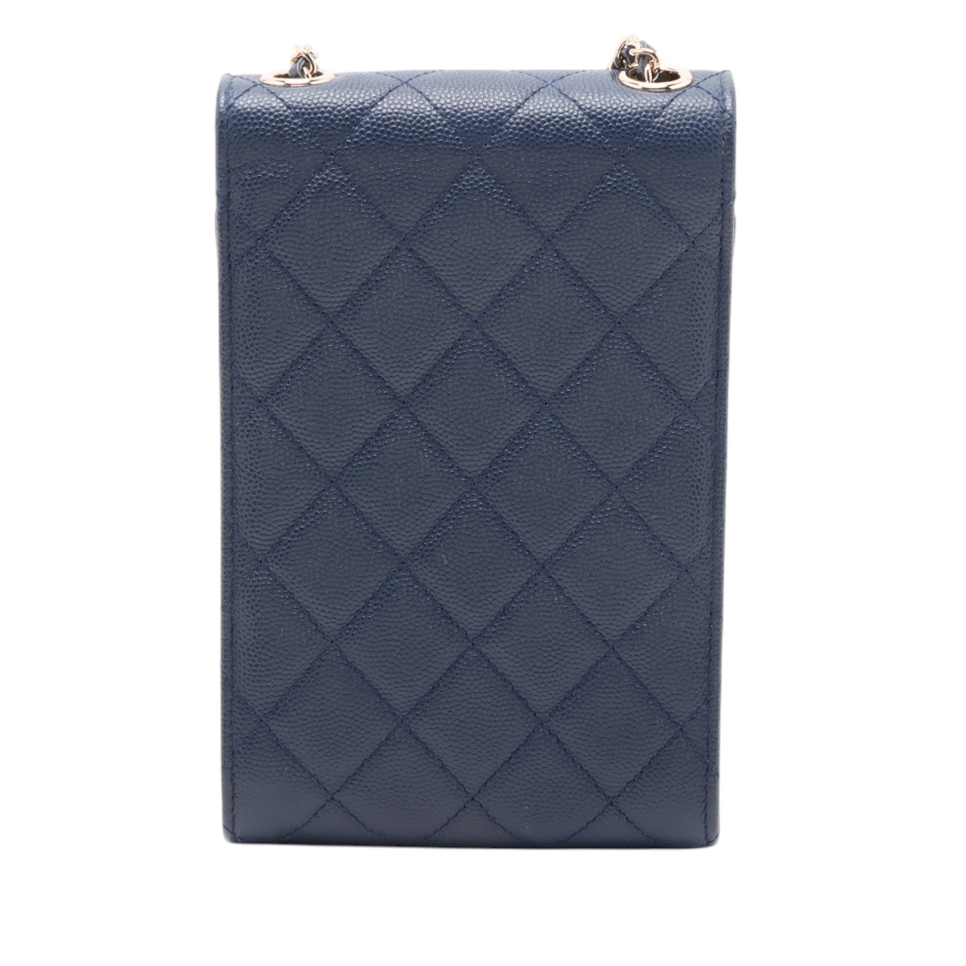 Chanel Quilted Caviar Golden Class Phone Holder