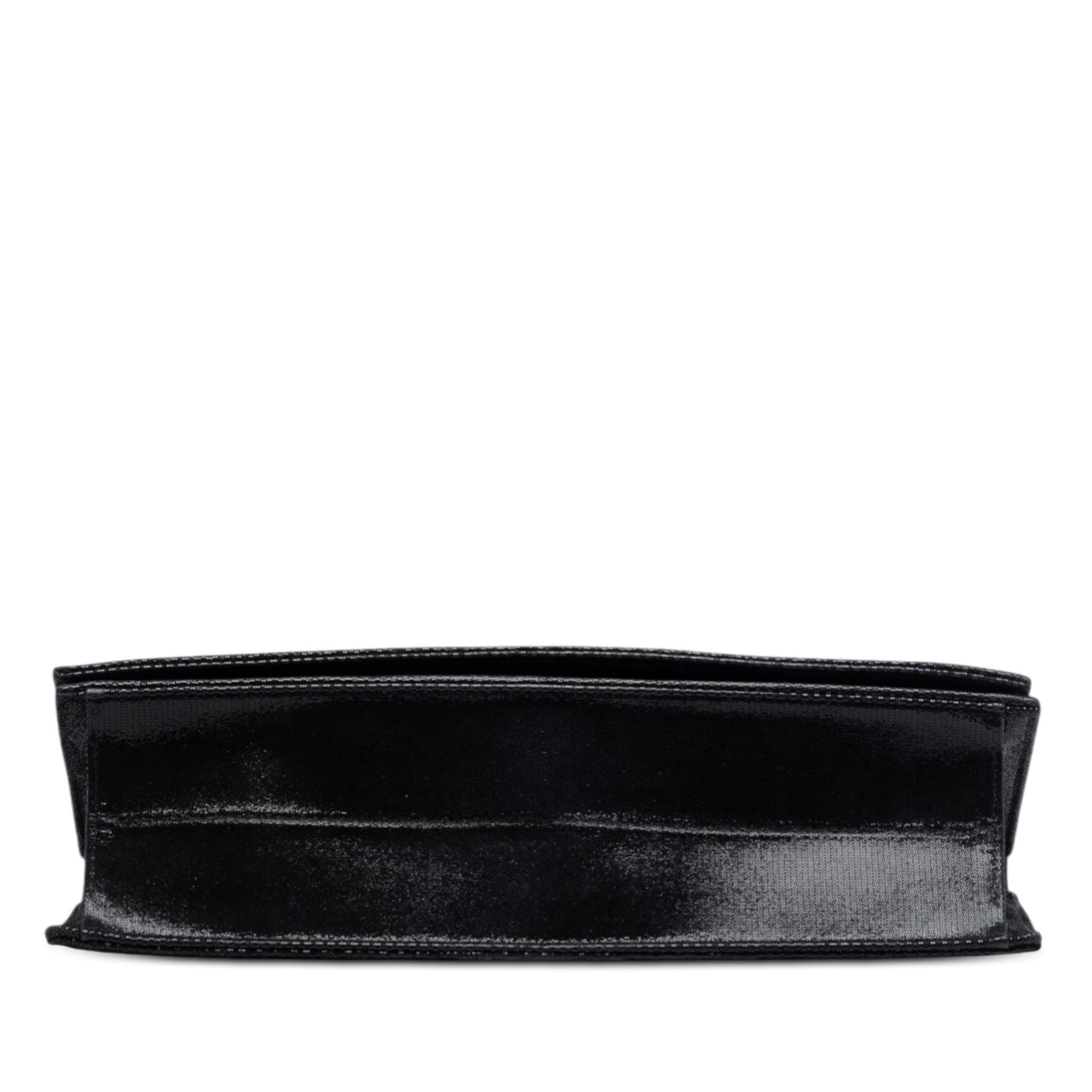 Quilted Iridescent Suede Crystal CC Clutch