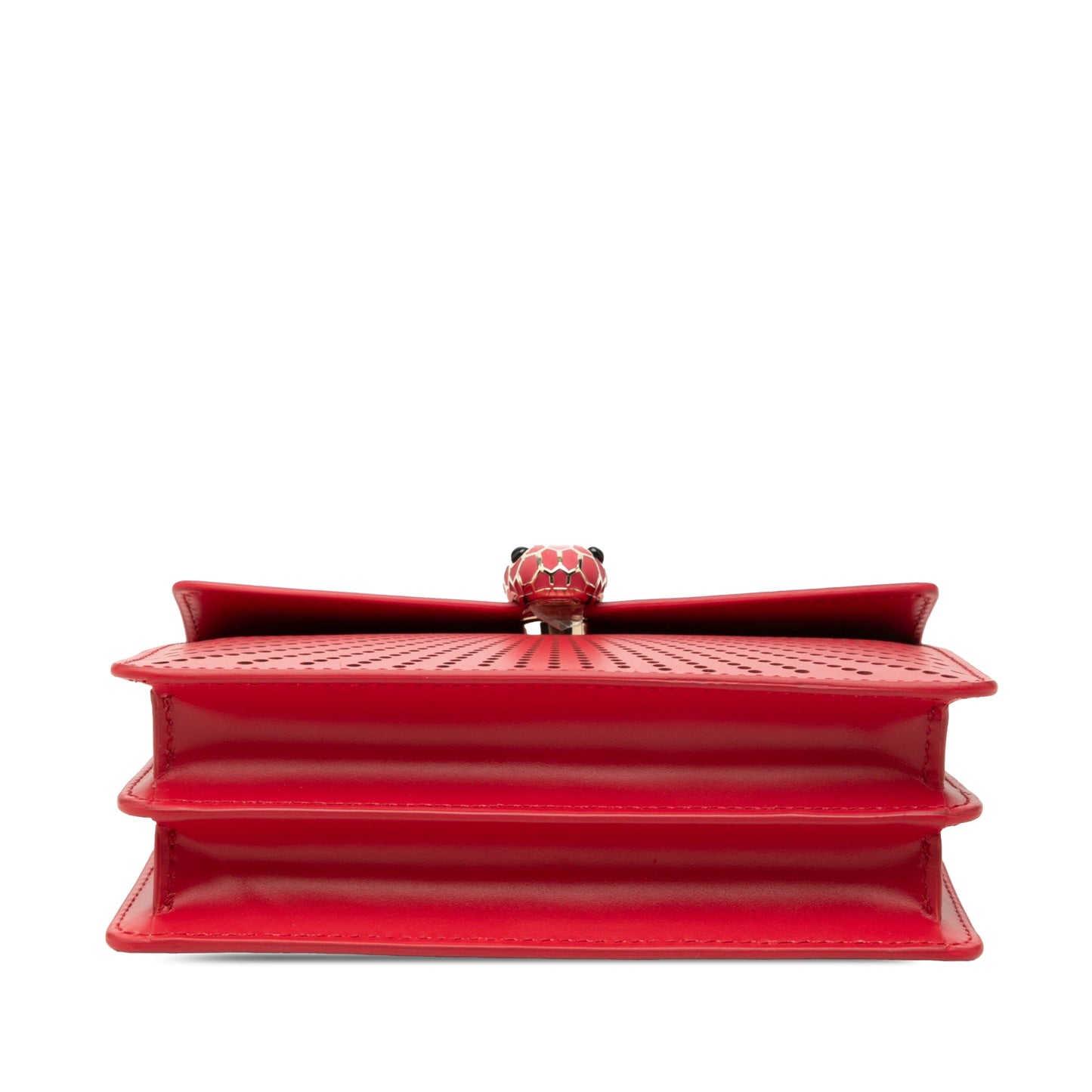 Bvlgari Small Laser Cut Calfskin Serpenti Forever Diamond Blast Sunshine Crossbody