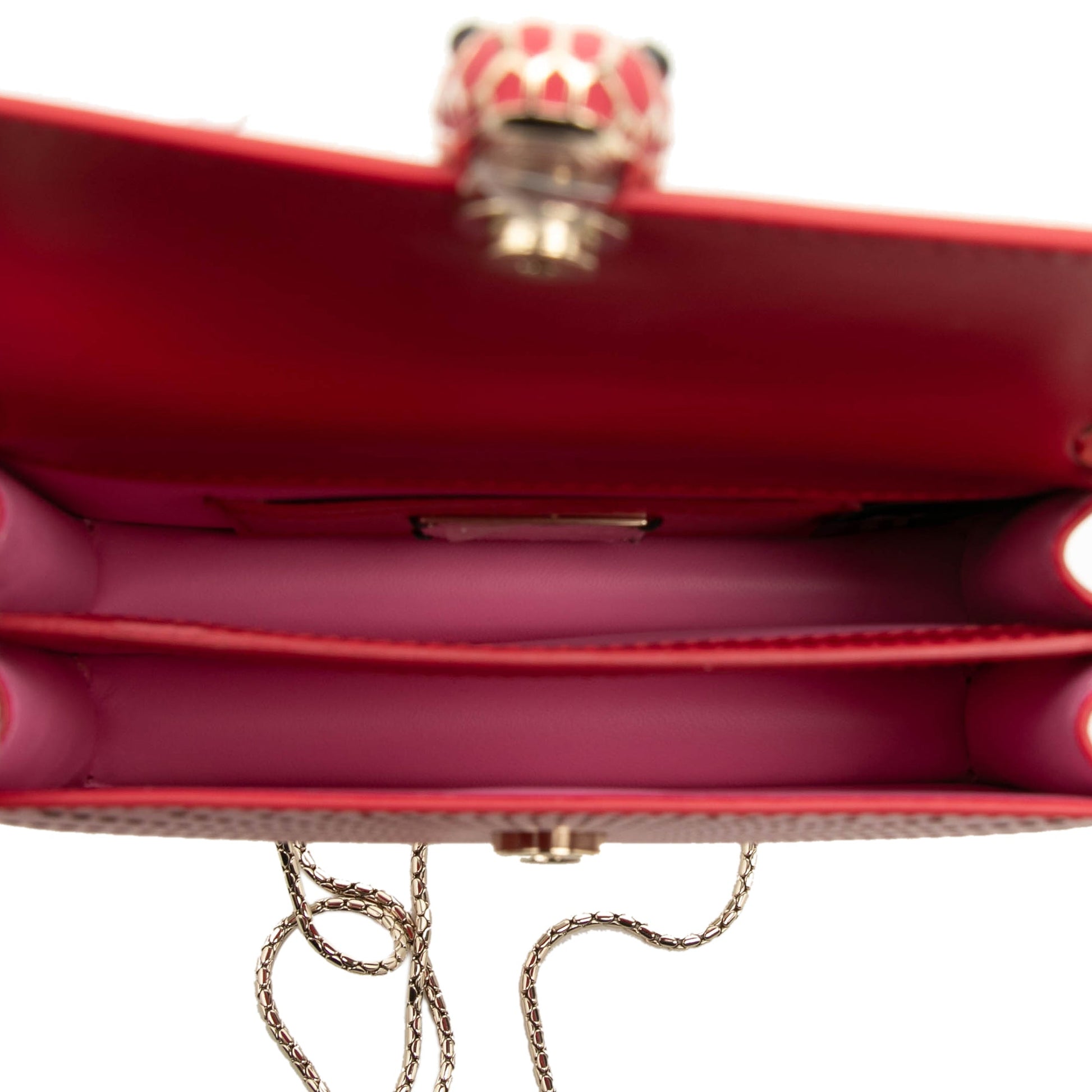 Bvlgari Small Laser Cut Calfskin Serpenti Forever Diamond Blast Sunshine Crossbody