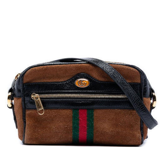 Mini Suede Web Ophidia Crossbody