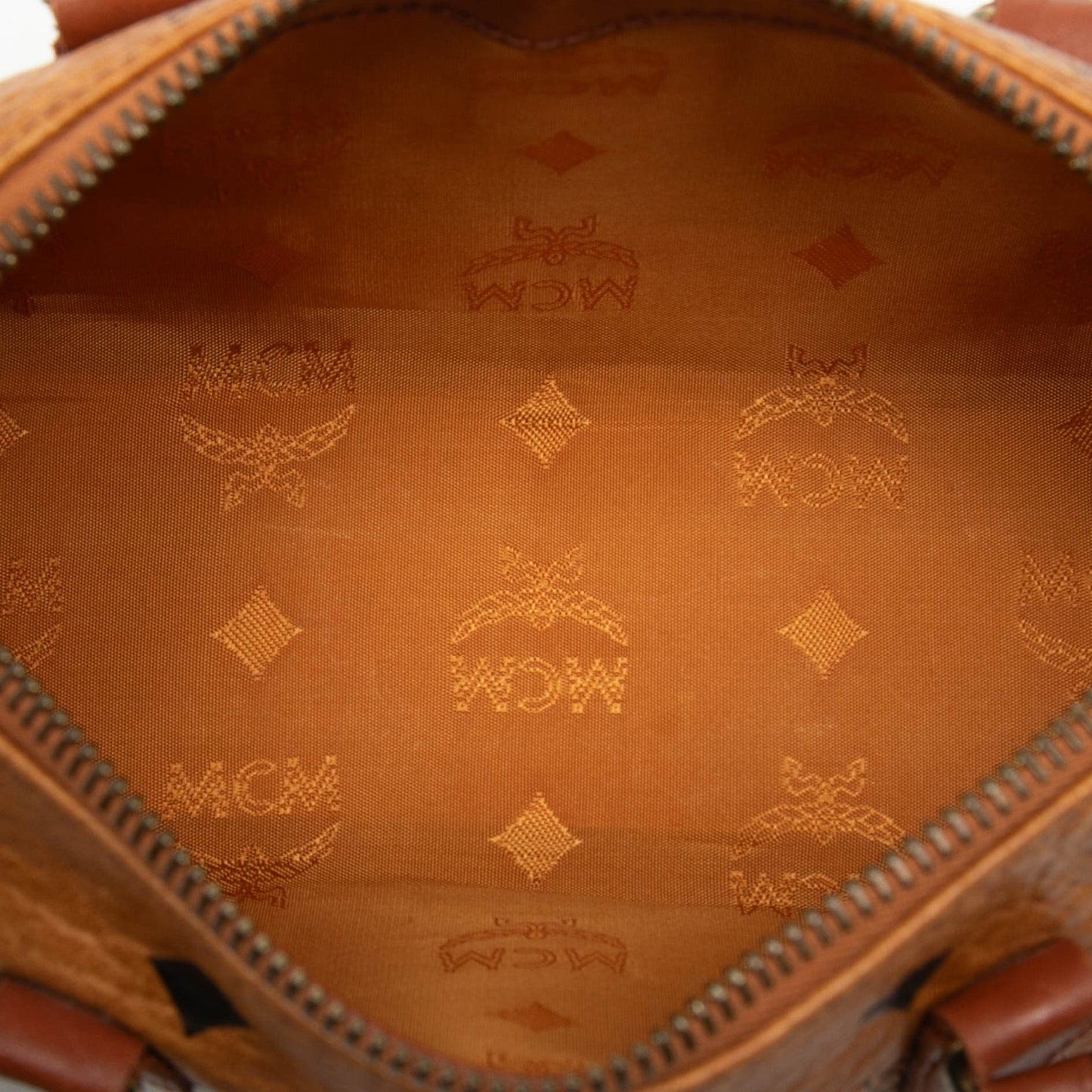 Mini Visetos Coated Canvas Boston Bag