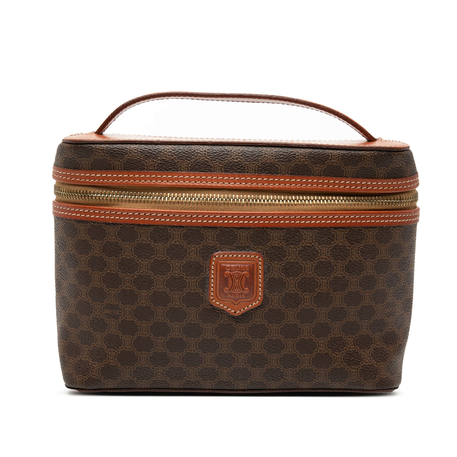 Celine Macadam Coated Canvas Vanity Bag