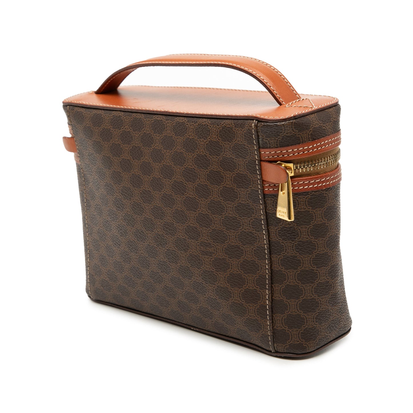 Celine Macadam Coated Canvas Vanity Bag