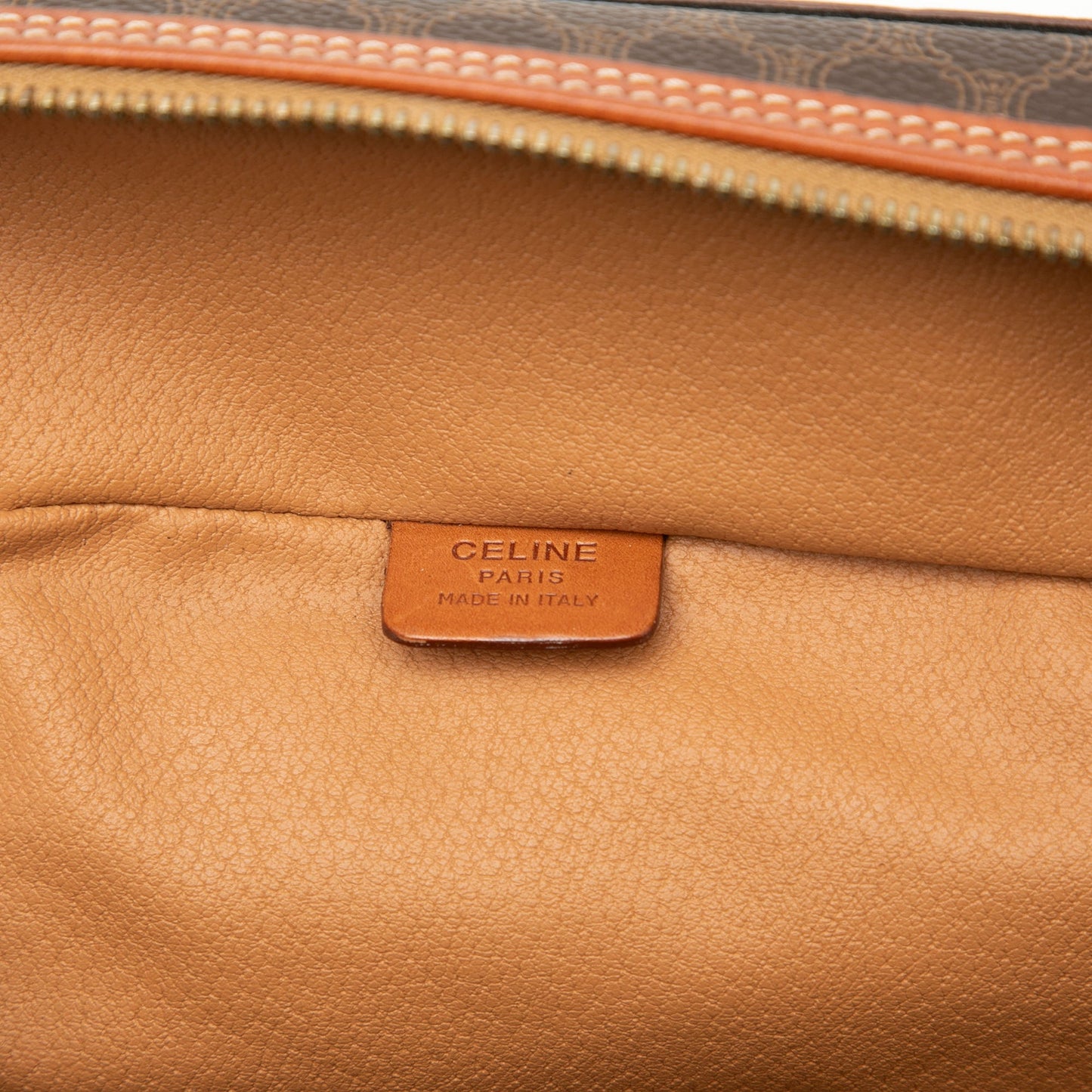 Celine Macadam Coated Canvas Vanity Bag