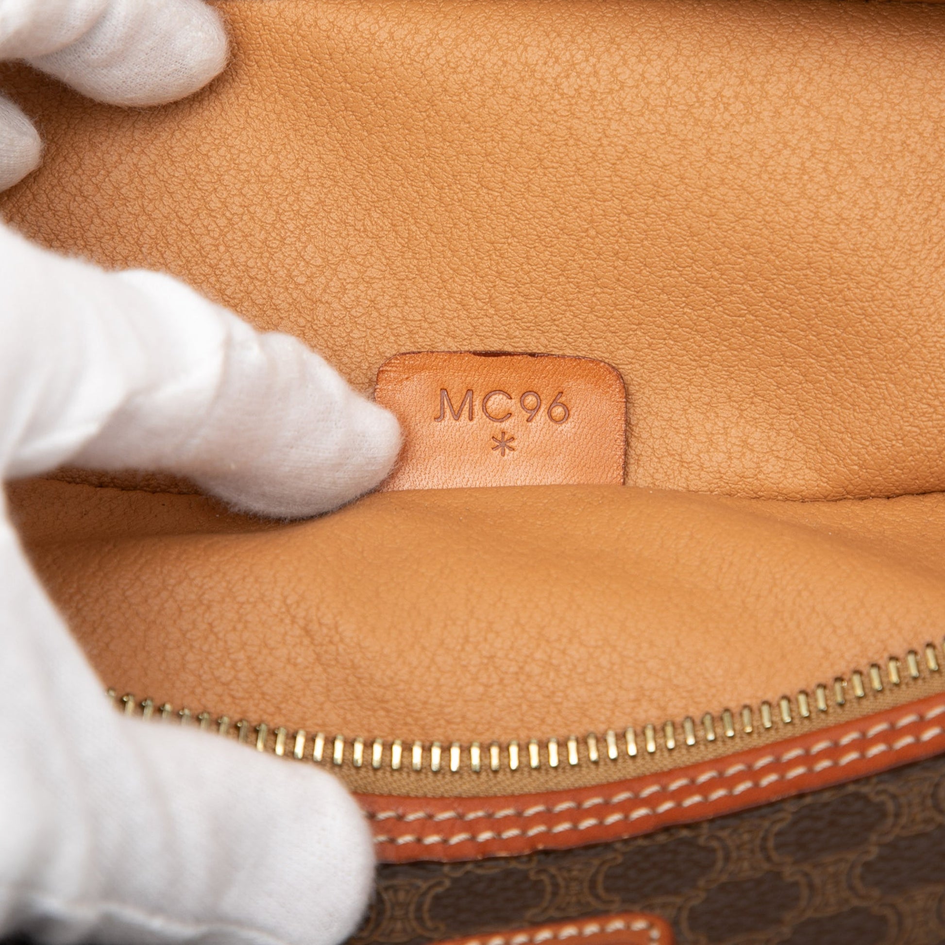 Celine Macadam Coated Canvas Vanity Bag