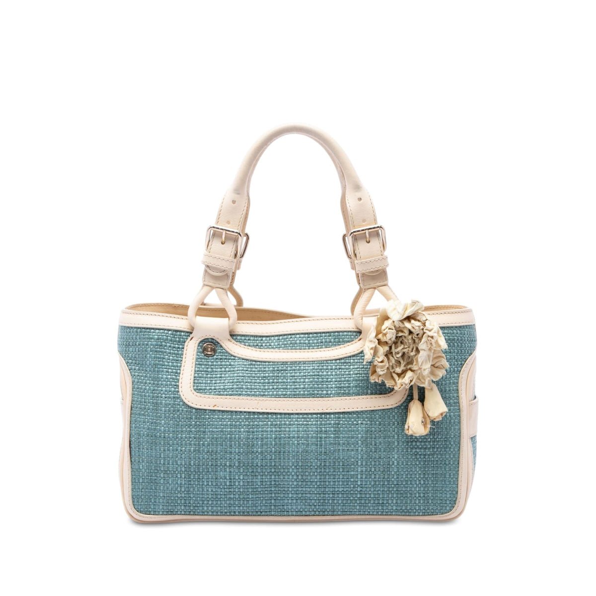 Celine Raffia Boogie Handbag