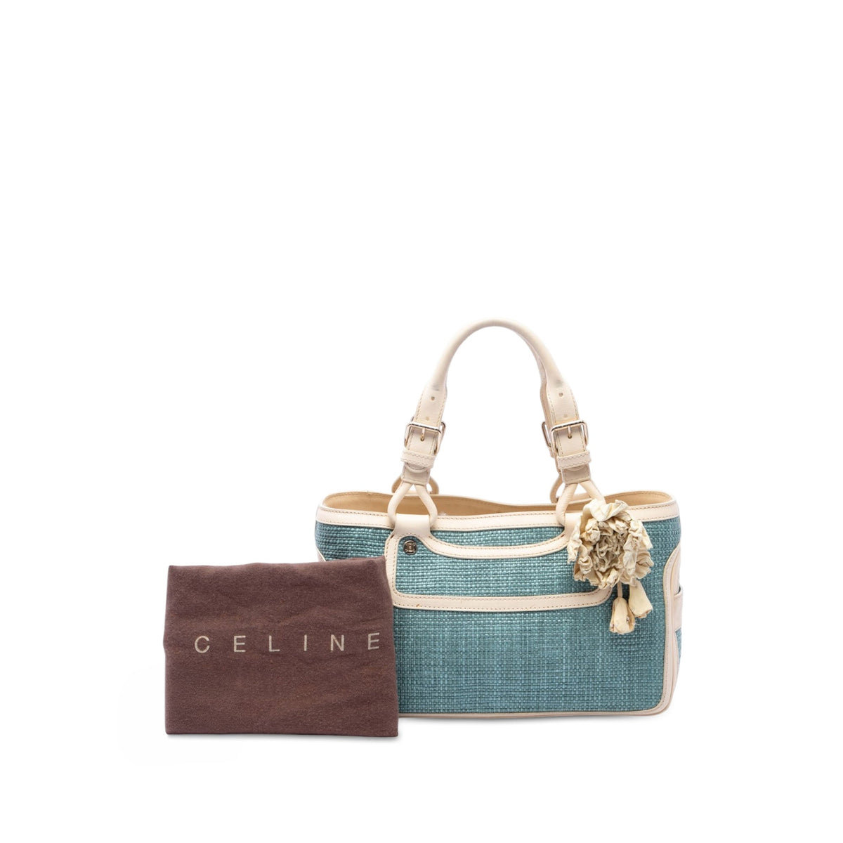 Celine Raffia Boogie Handbag