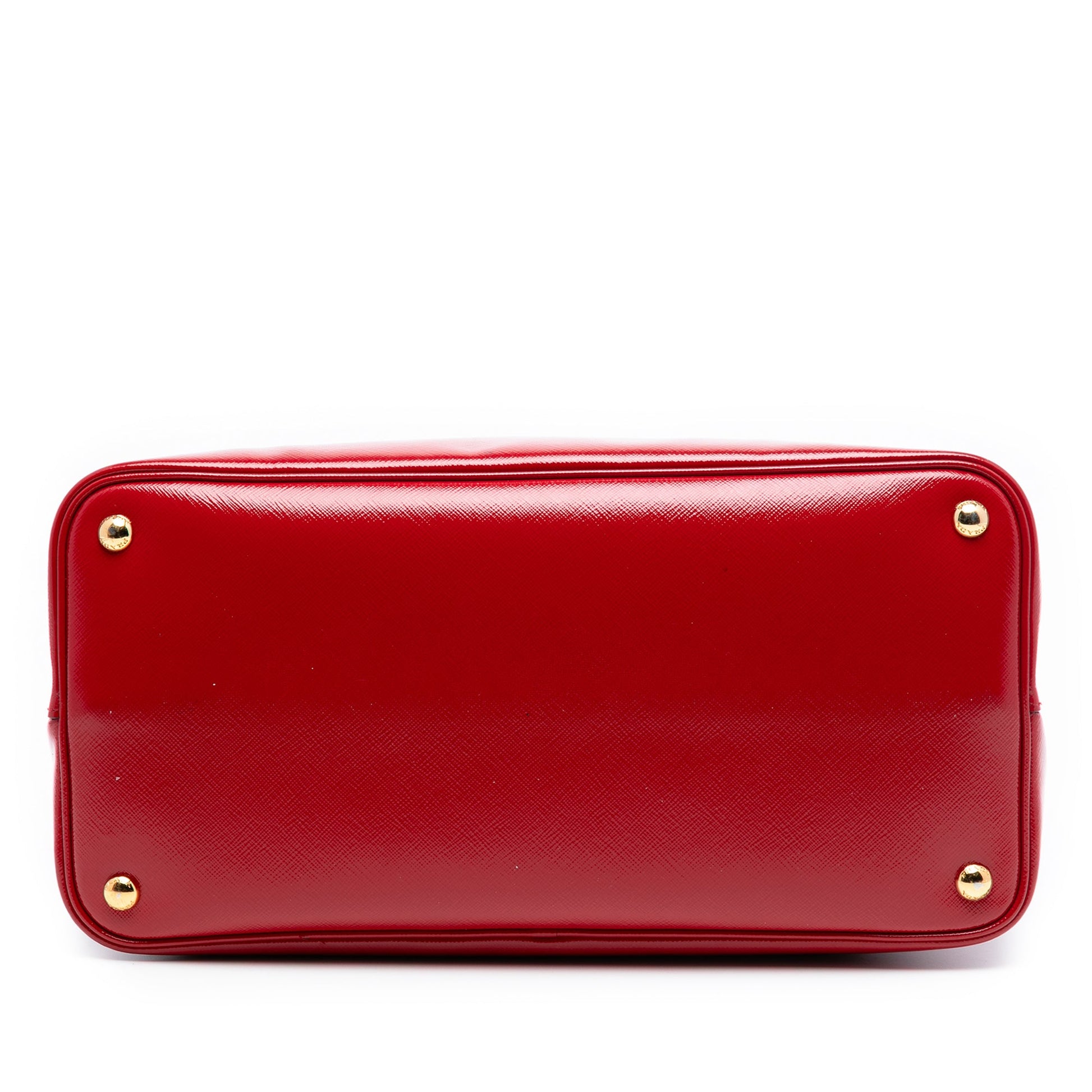 Prada Medium Saffiano Vernice Double Satchel