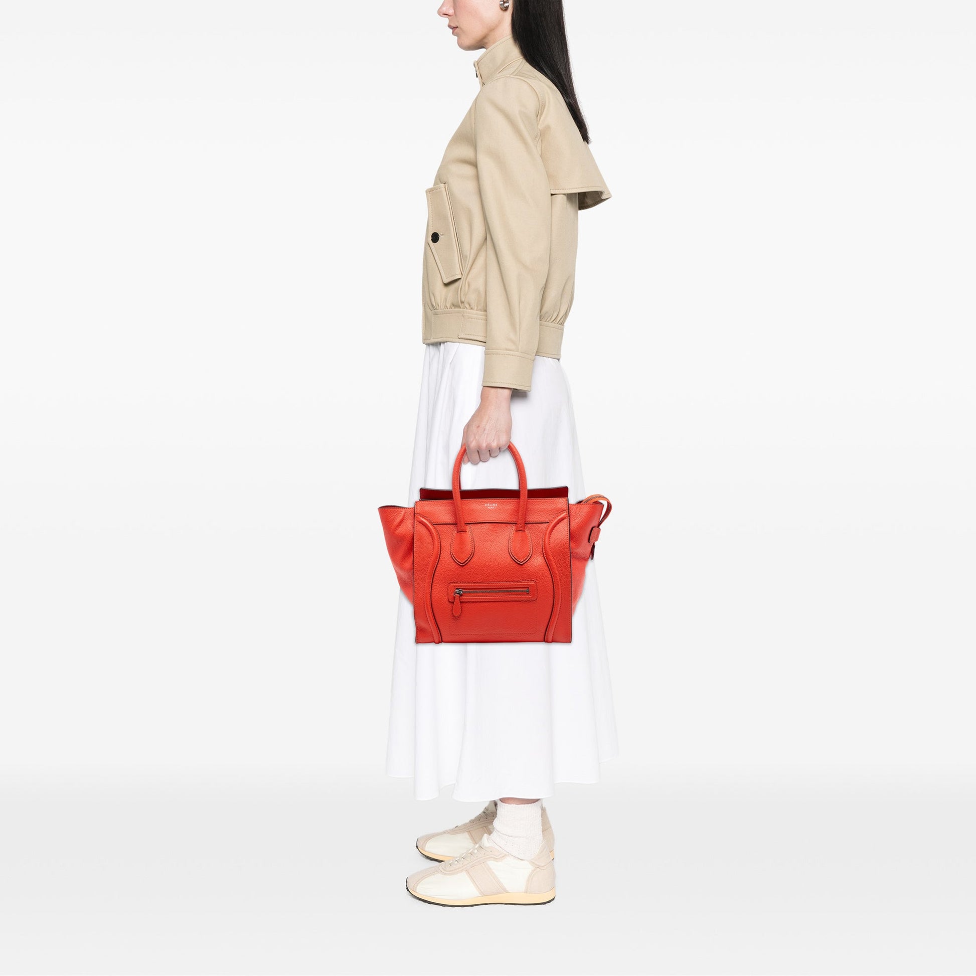 Mini Leather Luggage Tote
