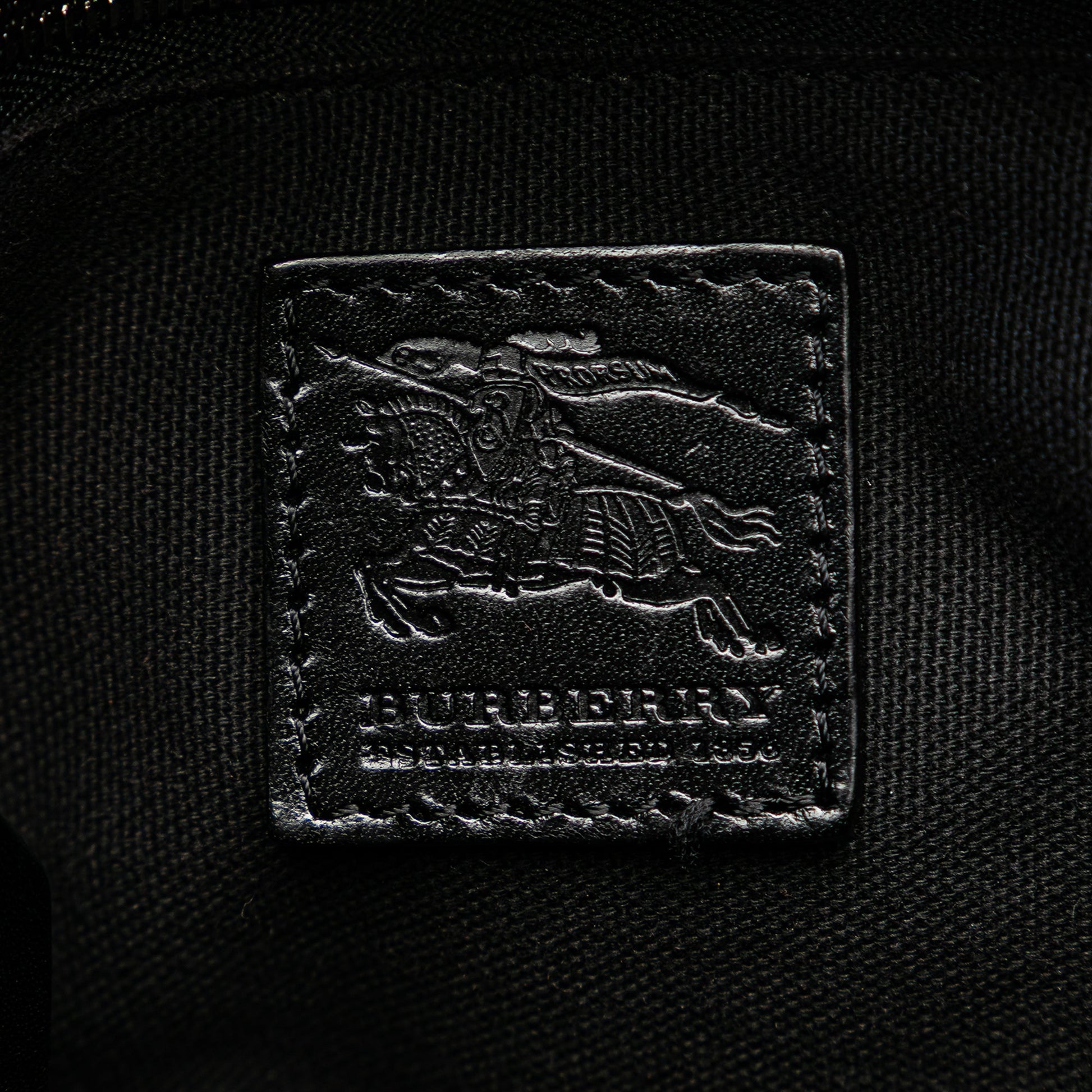 Burberry Mega Check Canvas Lowry Satchel