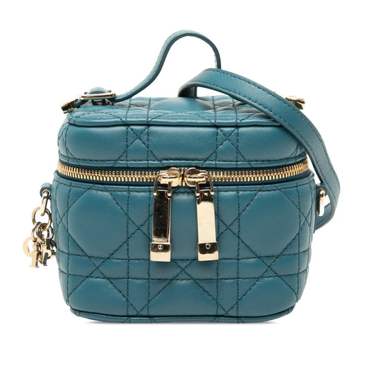 Dior Micro Lambskin Cannage Lady Dior Vanity Case