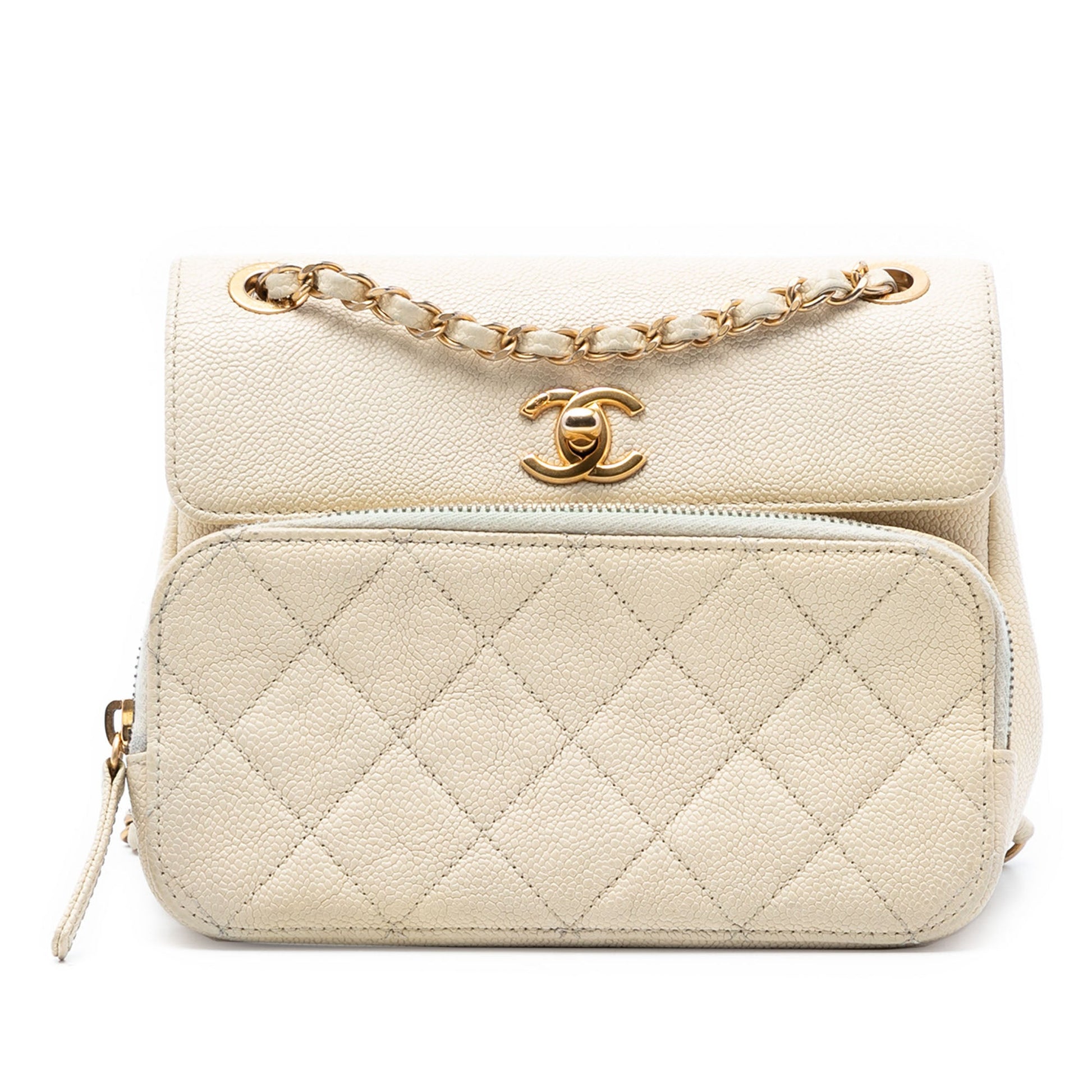 Chanel Caviar Business Affinity Messenger Flap