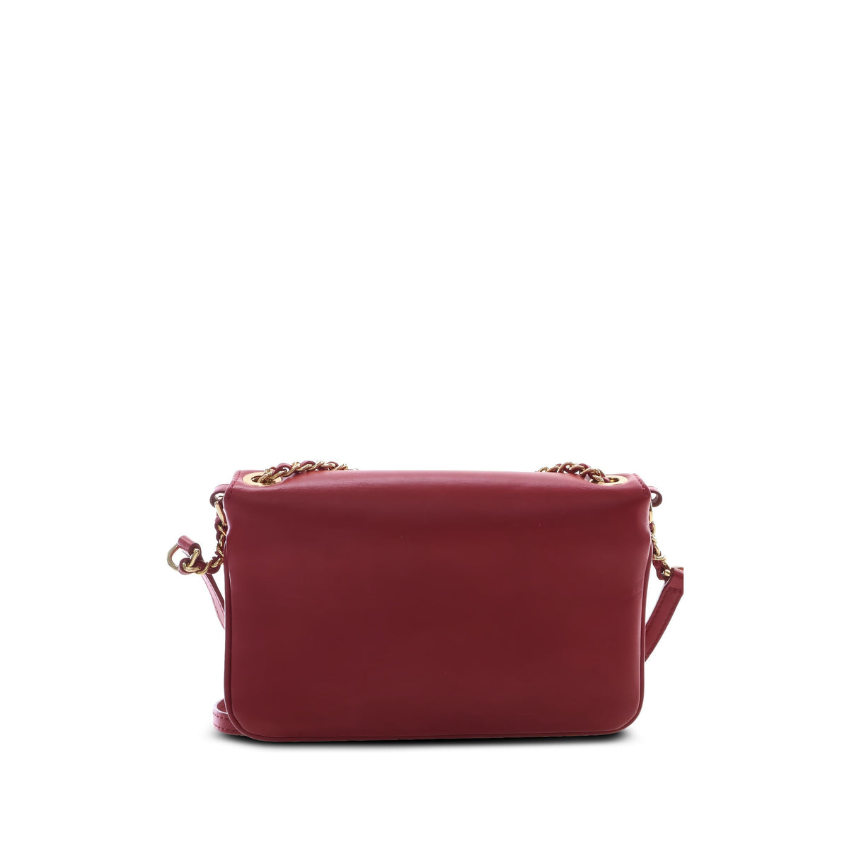 Chanel Small Quilted Lambskin CC Unchained Flap — Red