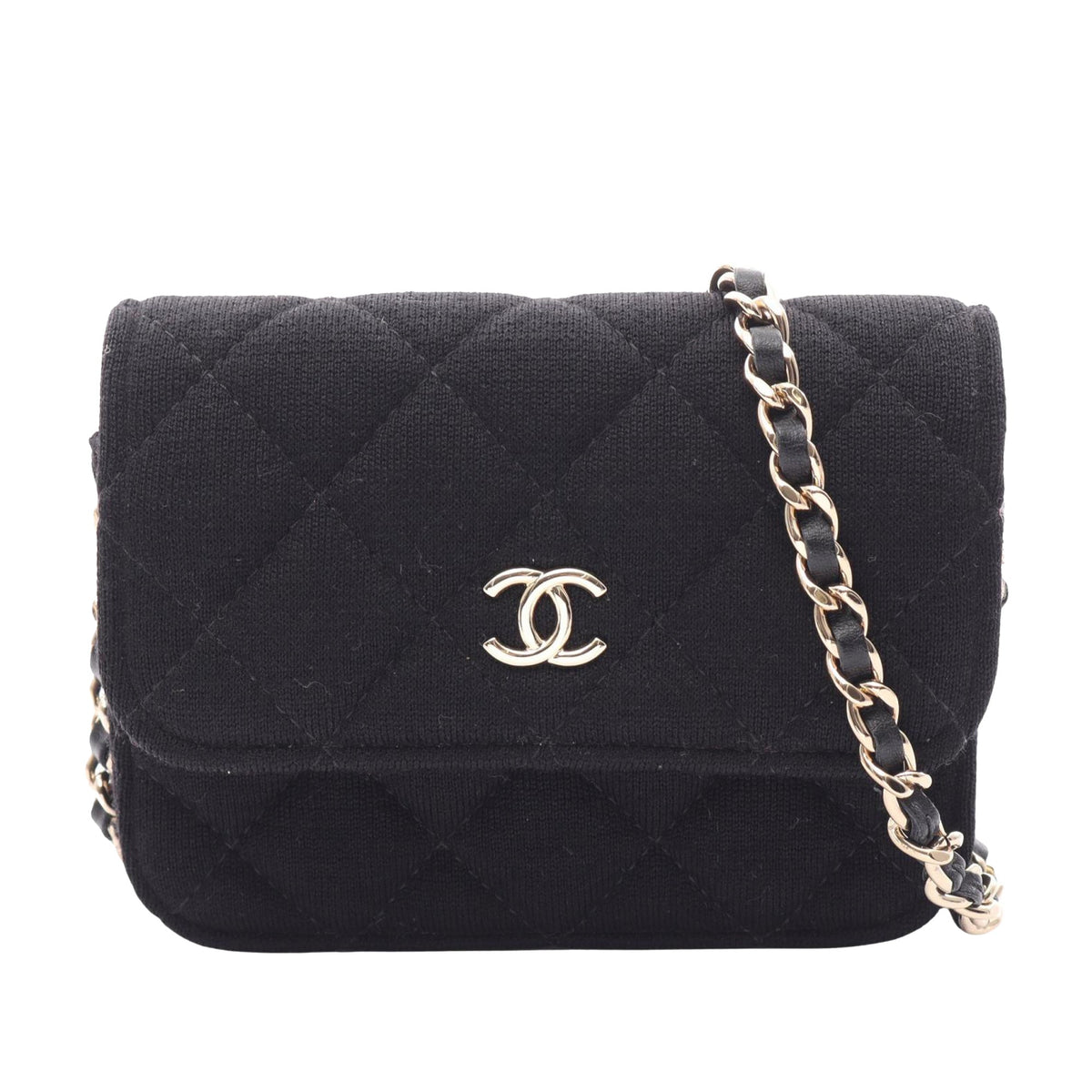 Chanel Mini CC Quilted Jersey VIP Flap
