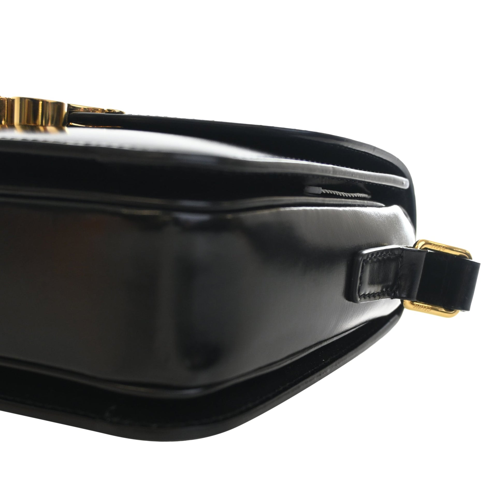 Celine Teen Shiny Calfskin Triomphe Crossbody