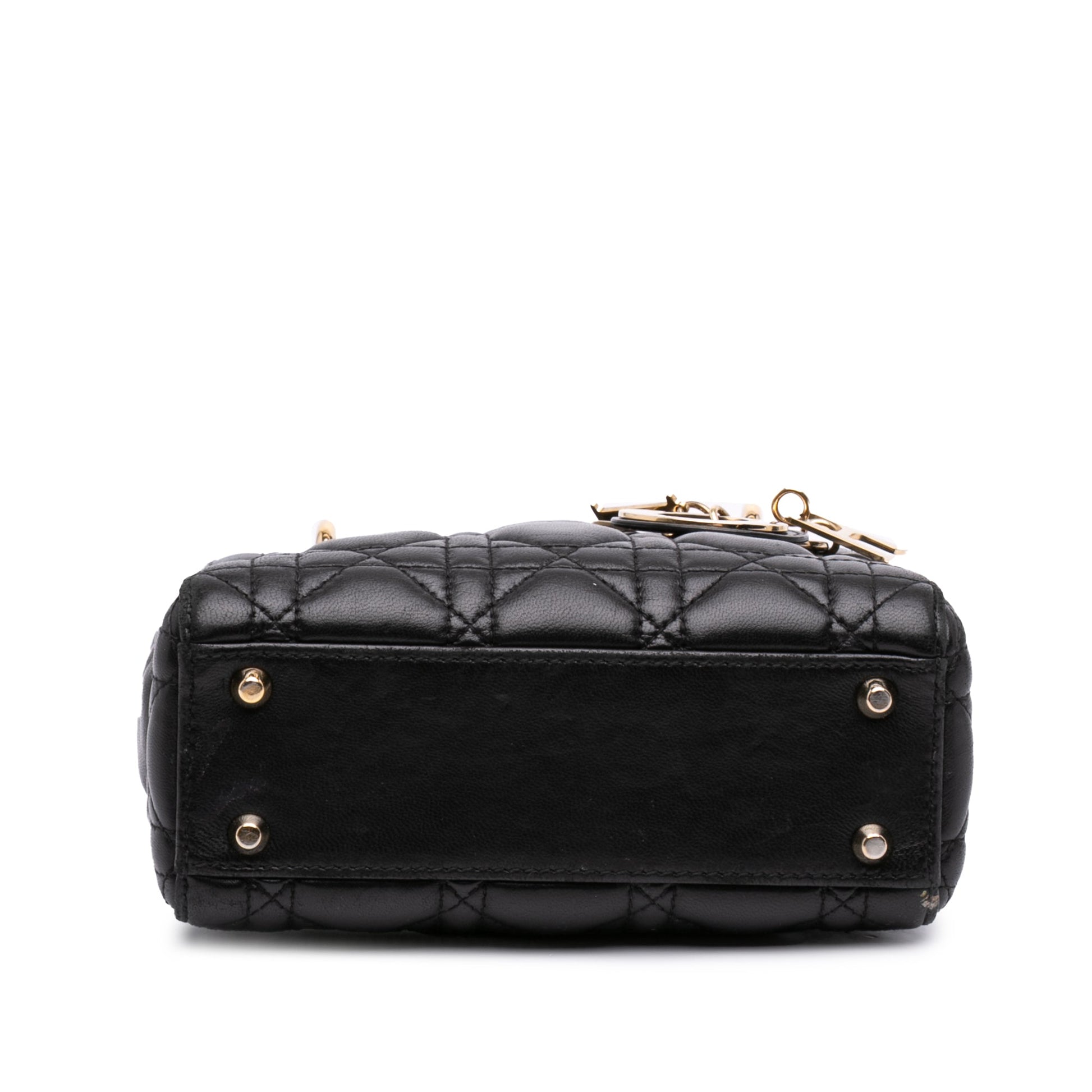 Dior Mini Lambskin Cannage Lady Dior