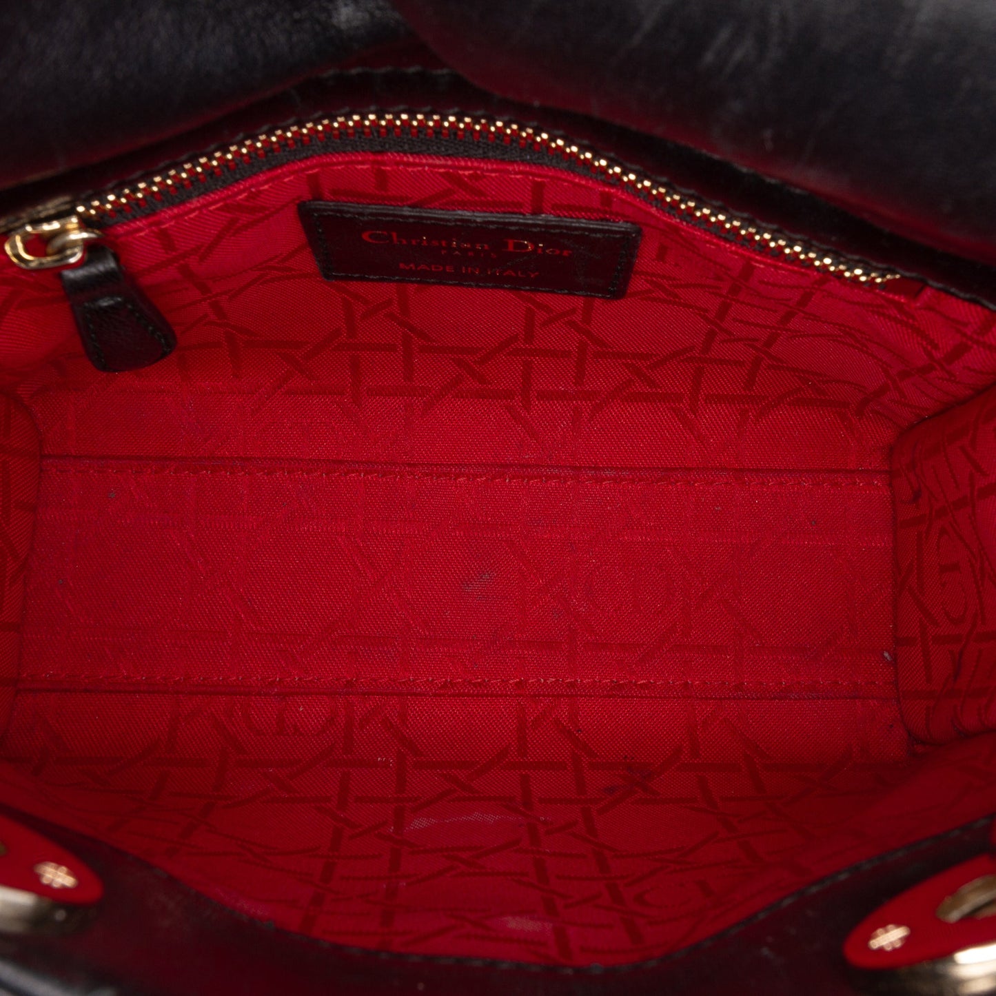 Dior Mini Lambskin Cannage Lady Dior