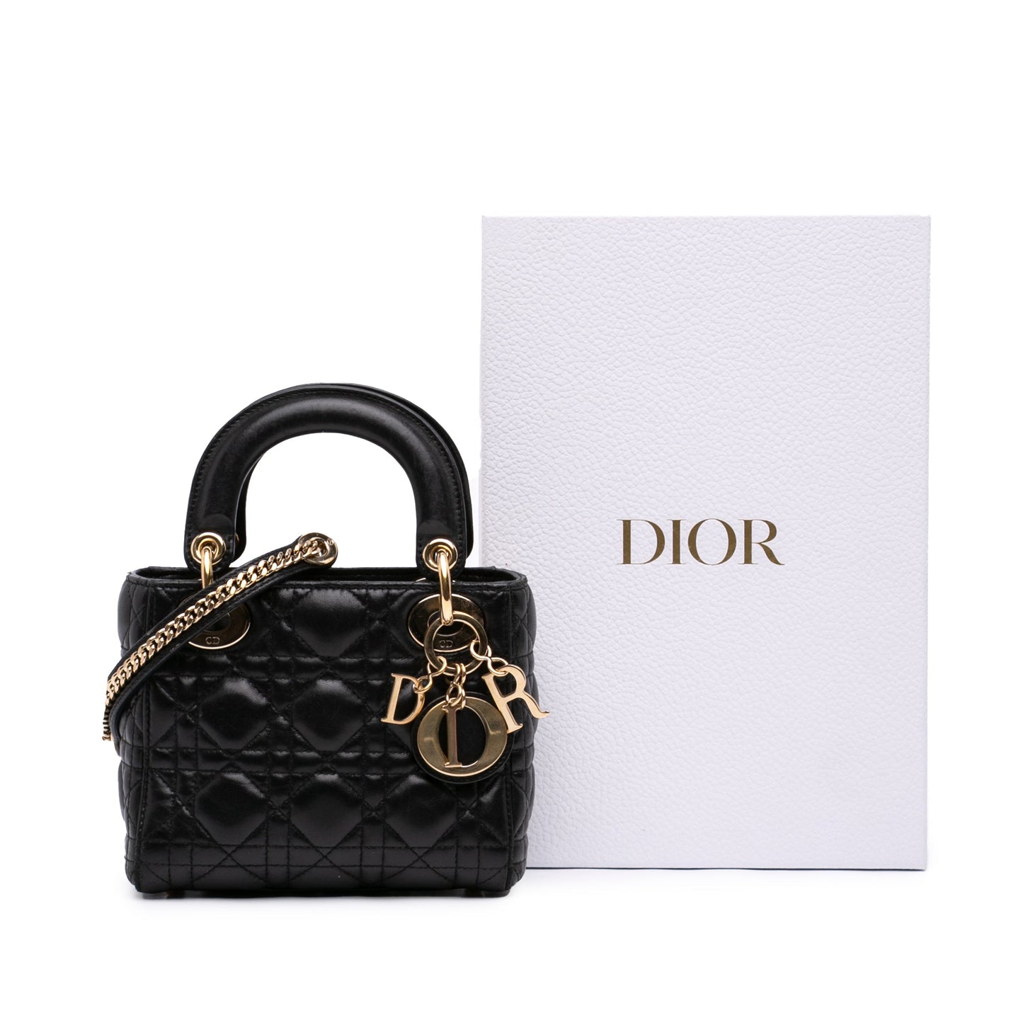 Dior Mini Lambskin Cannage Lady Dior