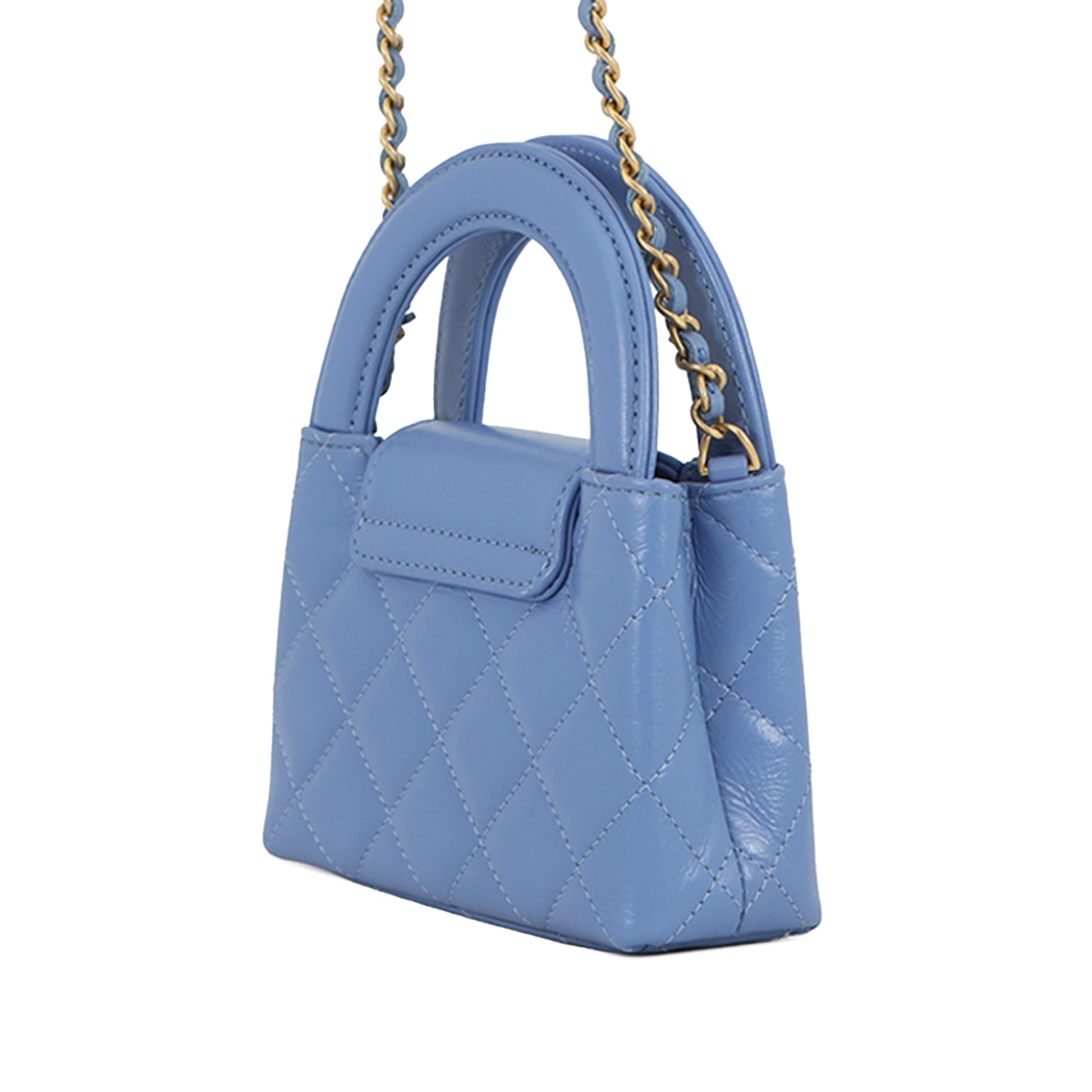 Chanel Mini Nano Aged Calfskin Kelly Shopper Bag